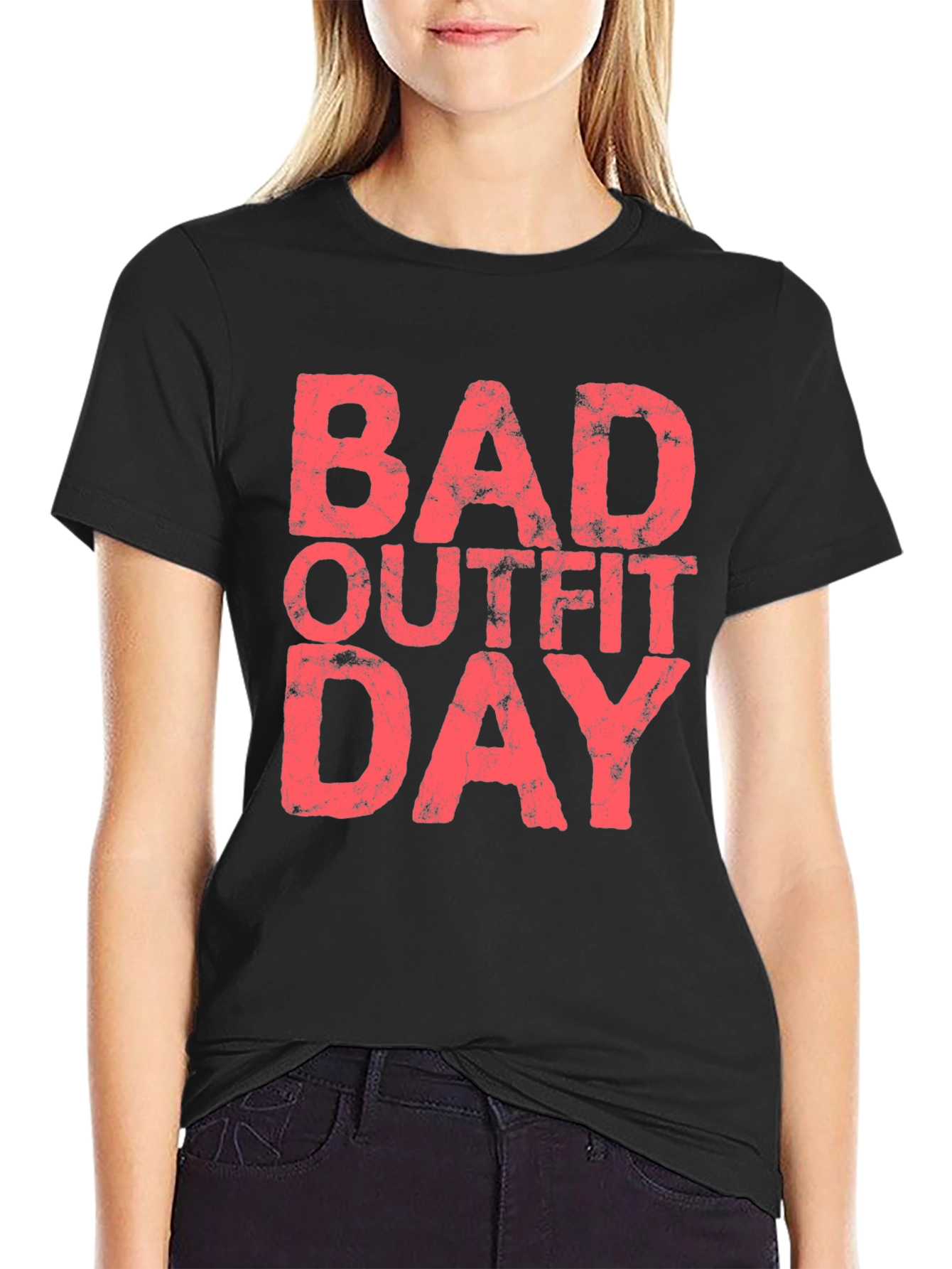Bad Outfit Day T-Shirt - Mens Black Tee