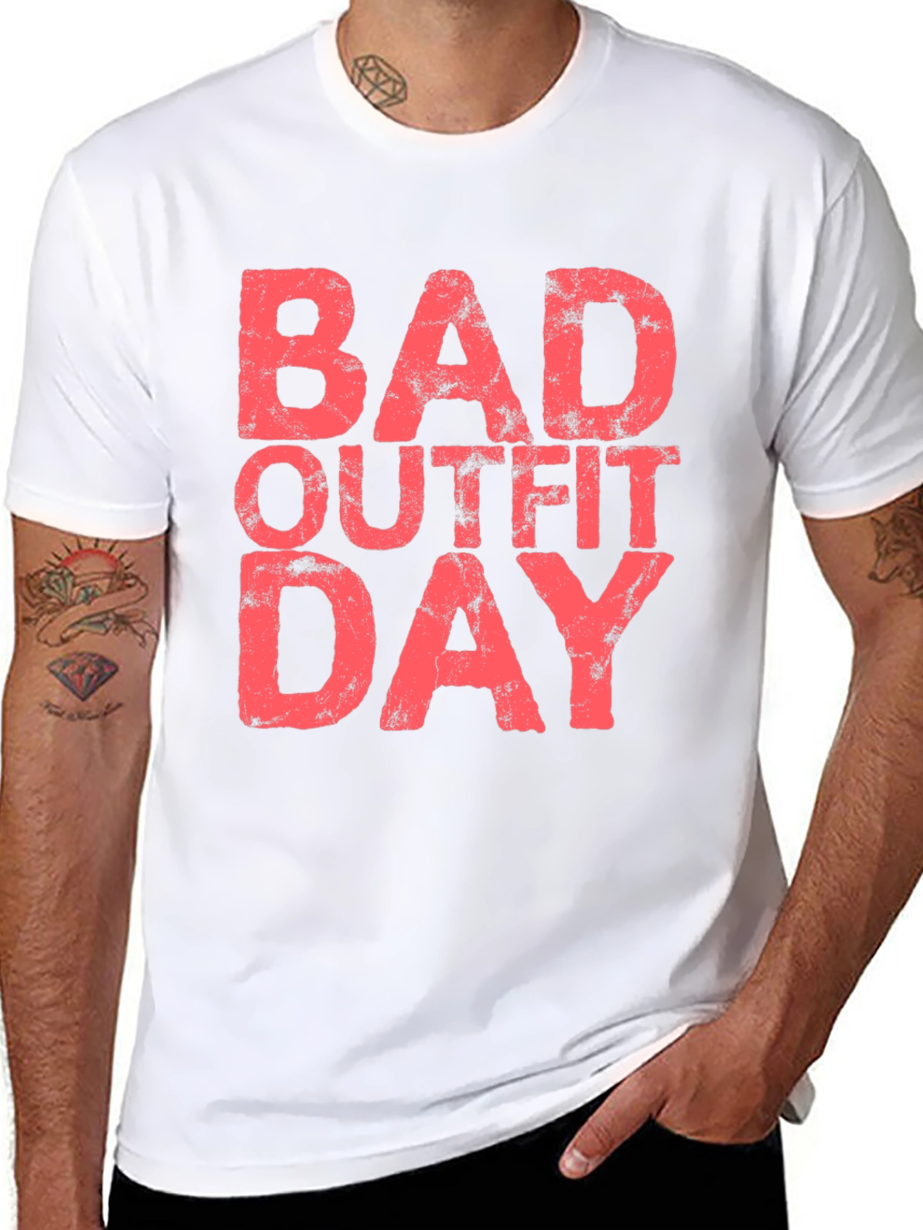 Bad Outfit Day T-Shirt - Mens Black Tee