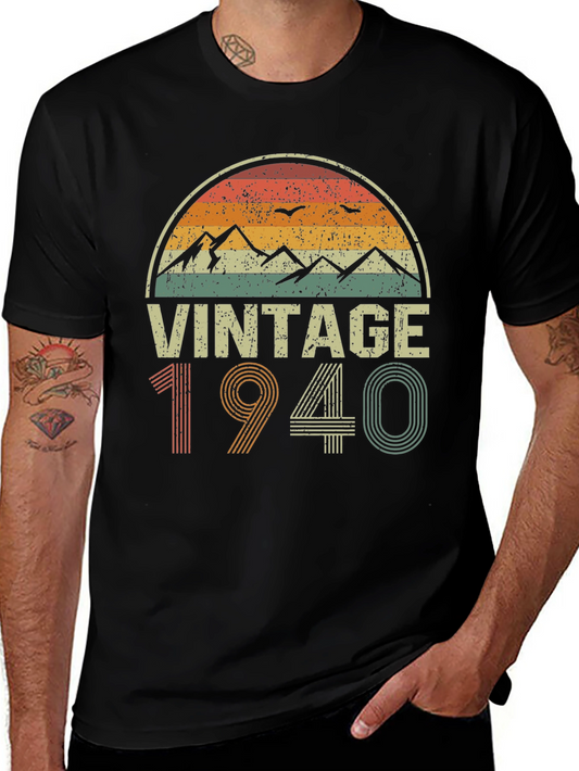 Vintage 1940 T-Shirt Retro Birthday Gift