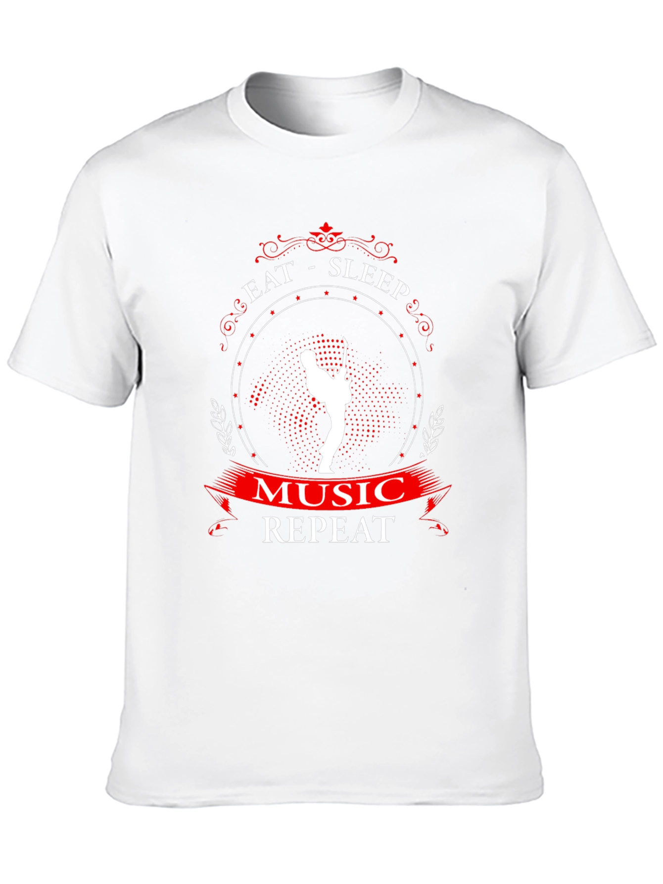 Eat Sleep Music Repeat Graphic Tee