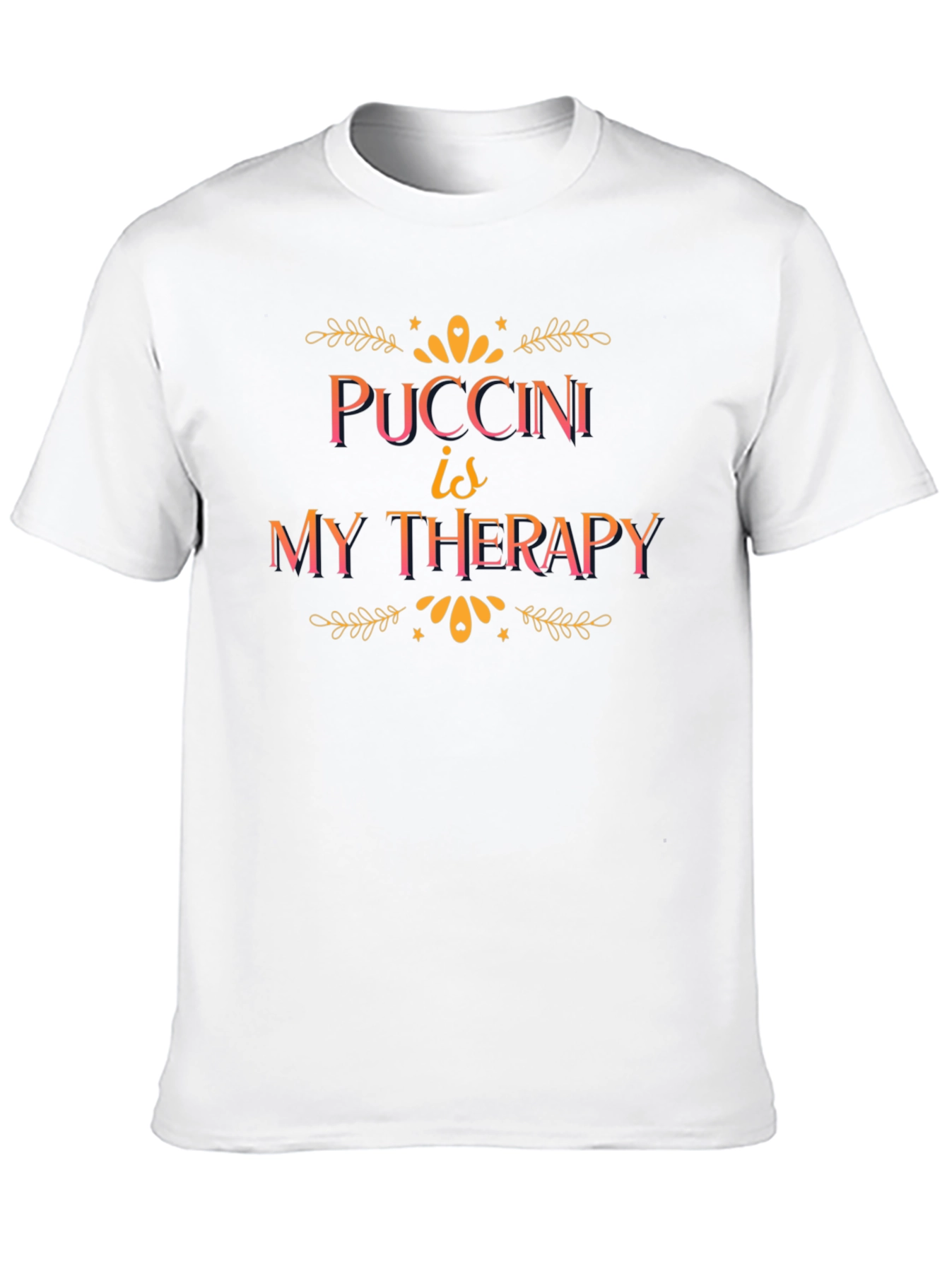 Puccini is My Therapy Black Graphic Tee