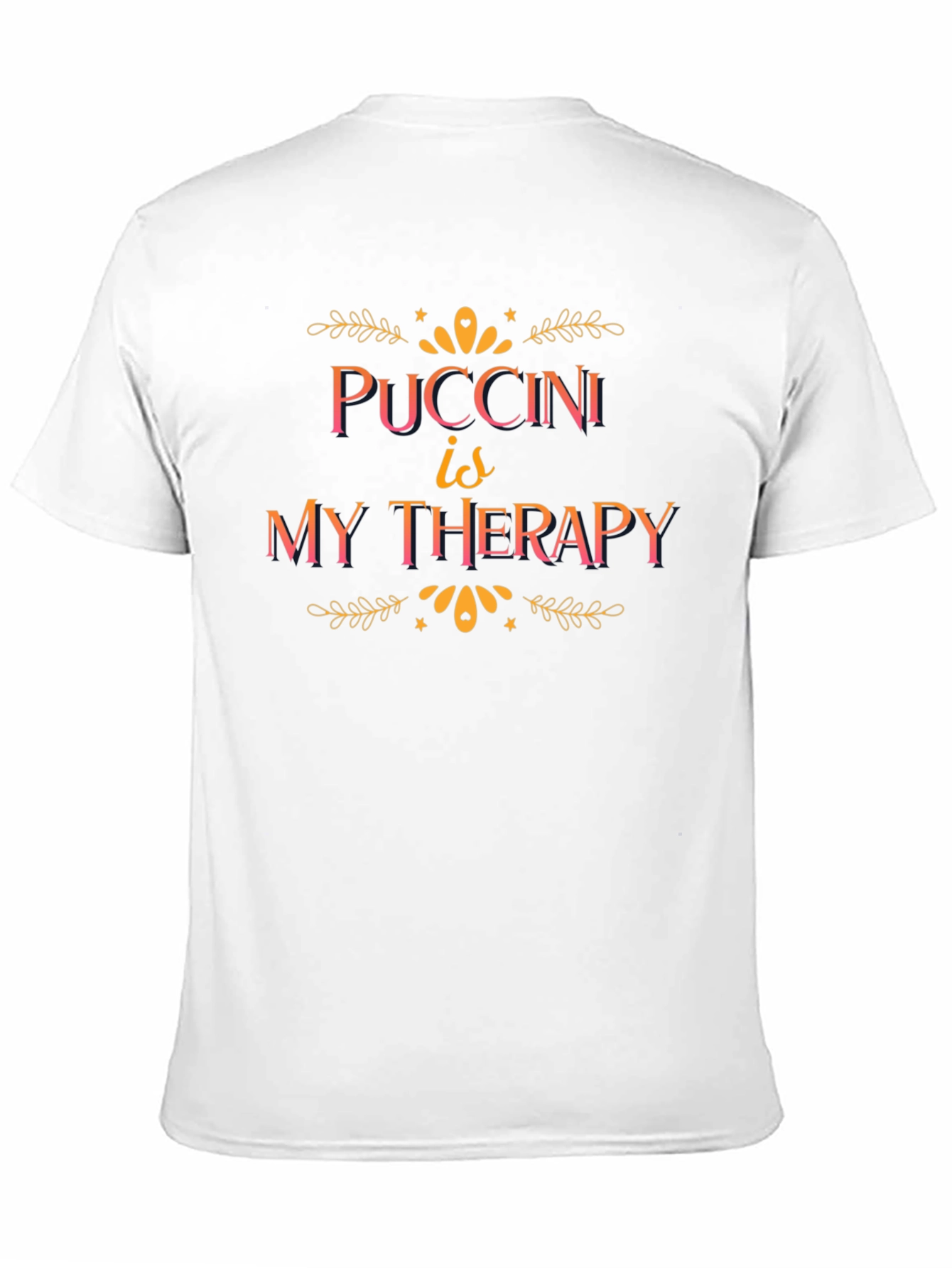 Puccini is My Therapy Black Graphic Tee