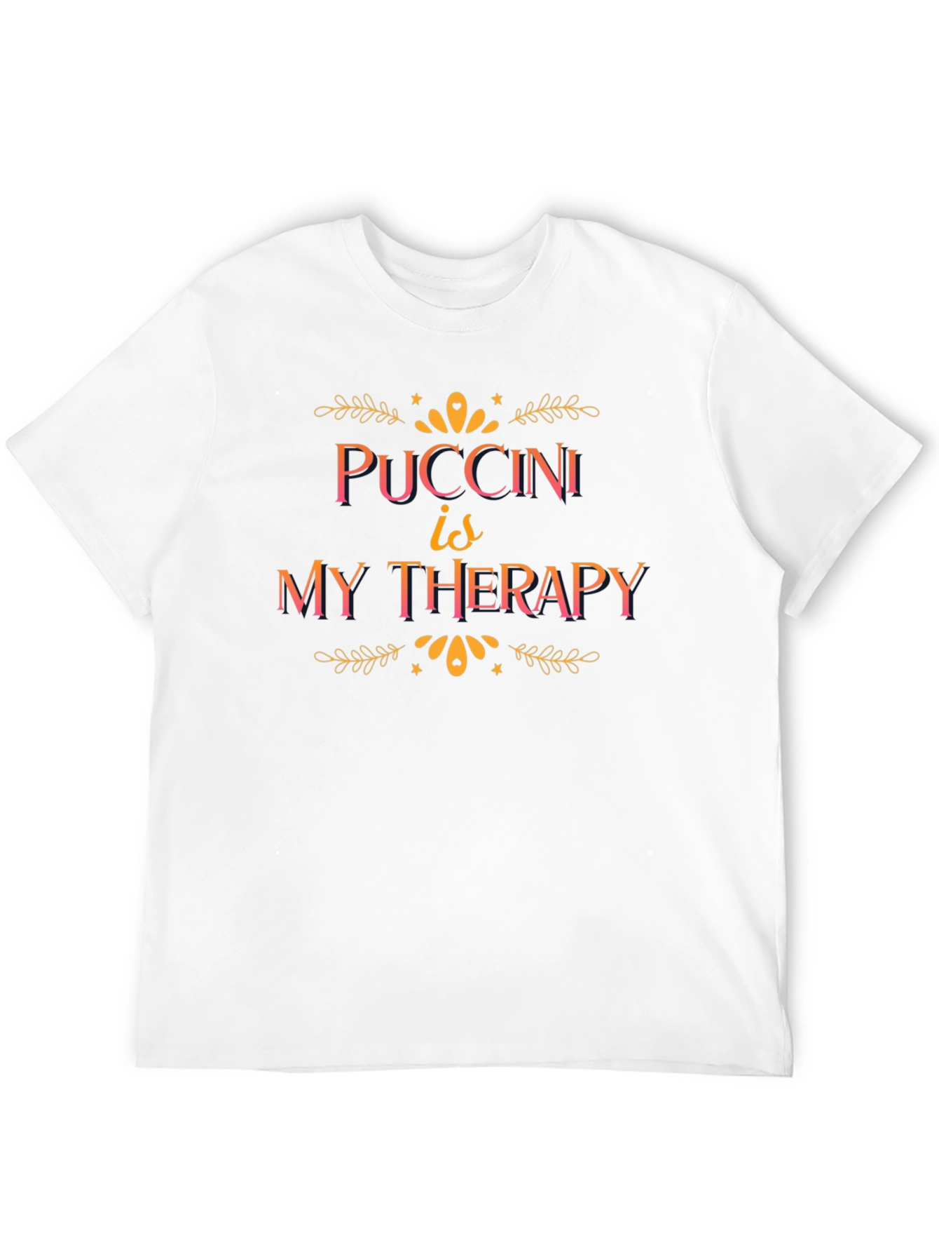 Puccini is My Therapy Black Graphic Tee