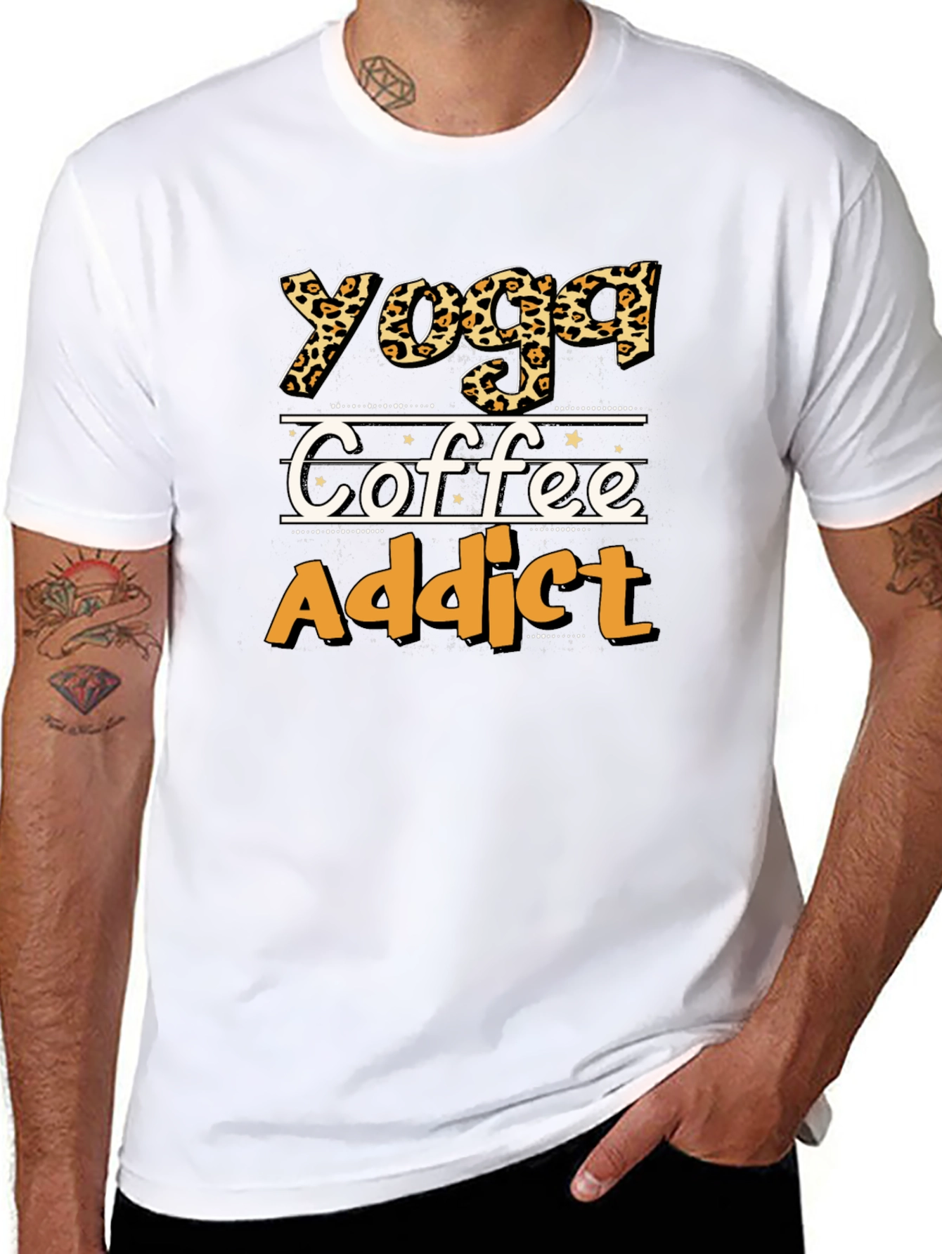 Yoga Coffee Addict Graphic Tee - Unisex
