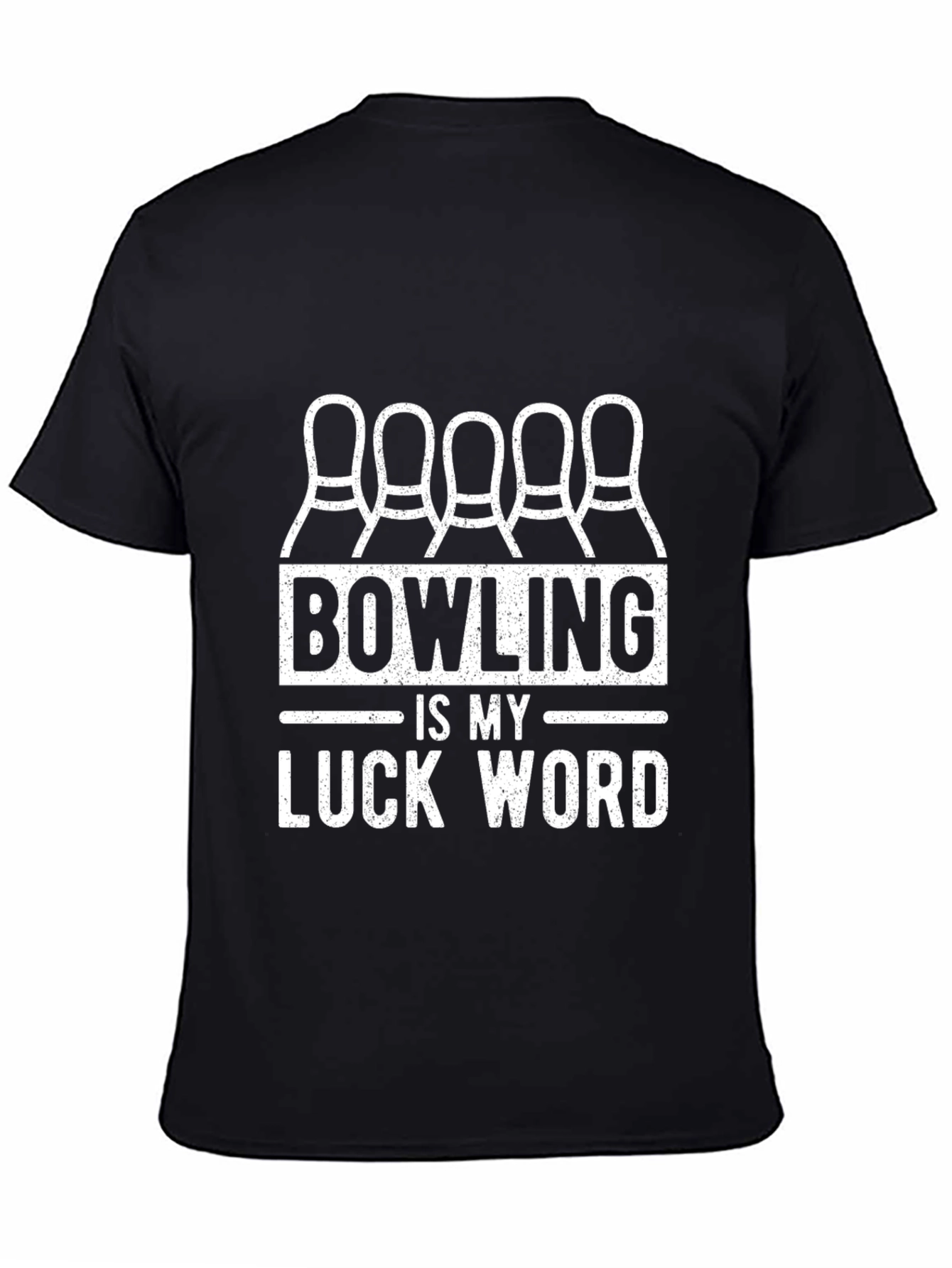 Bowling is My Luck Word T-Shirt