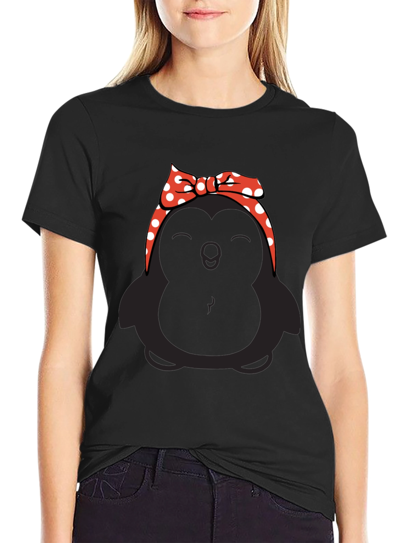 Penguin Headband Graphic Tee