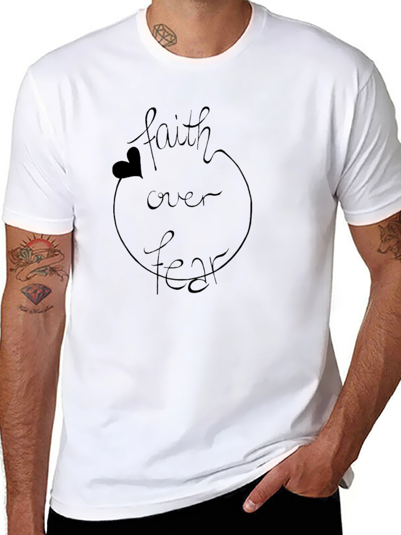 Faith Over Fear T-Shirt - Christian Inspiration Tee