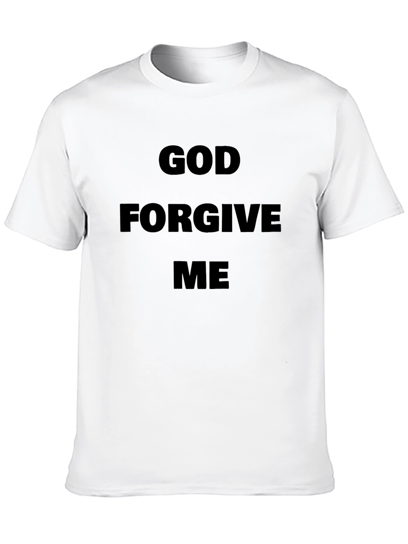 God Forgive Me Black Graphic Tee