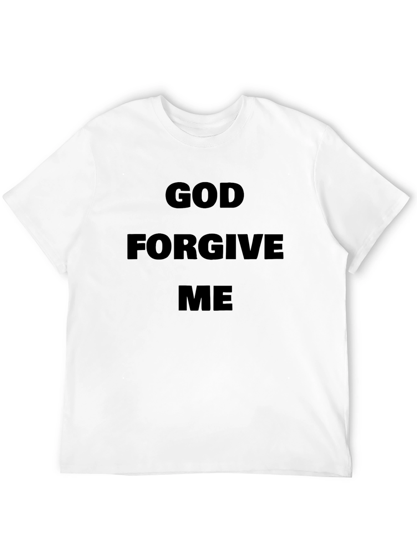 God Forgive Me Black Graphic Tee