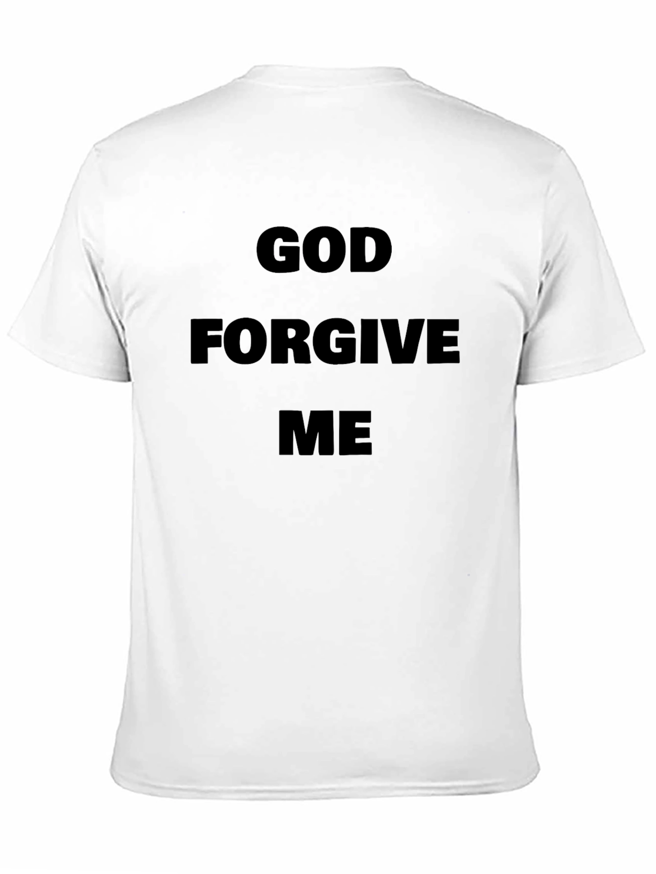 God Forgive Me Black Graphic Tee