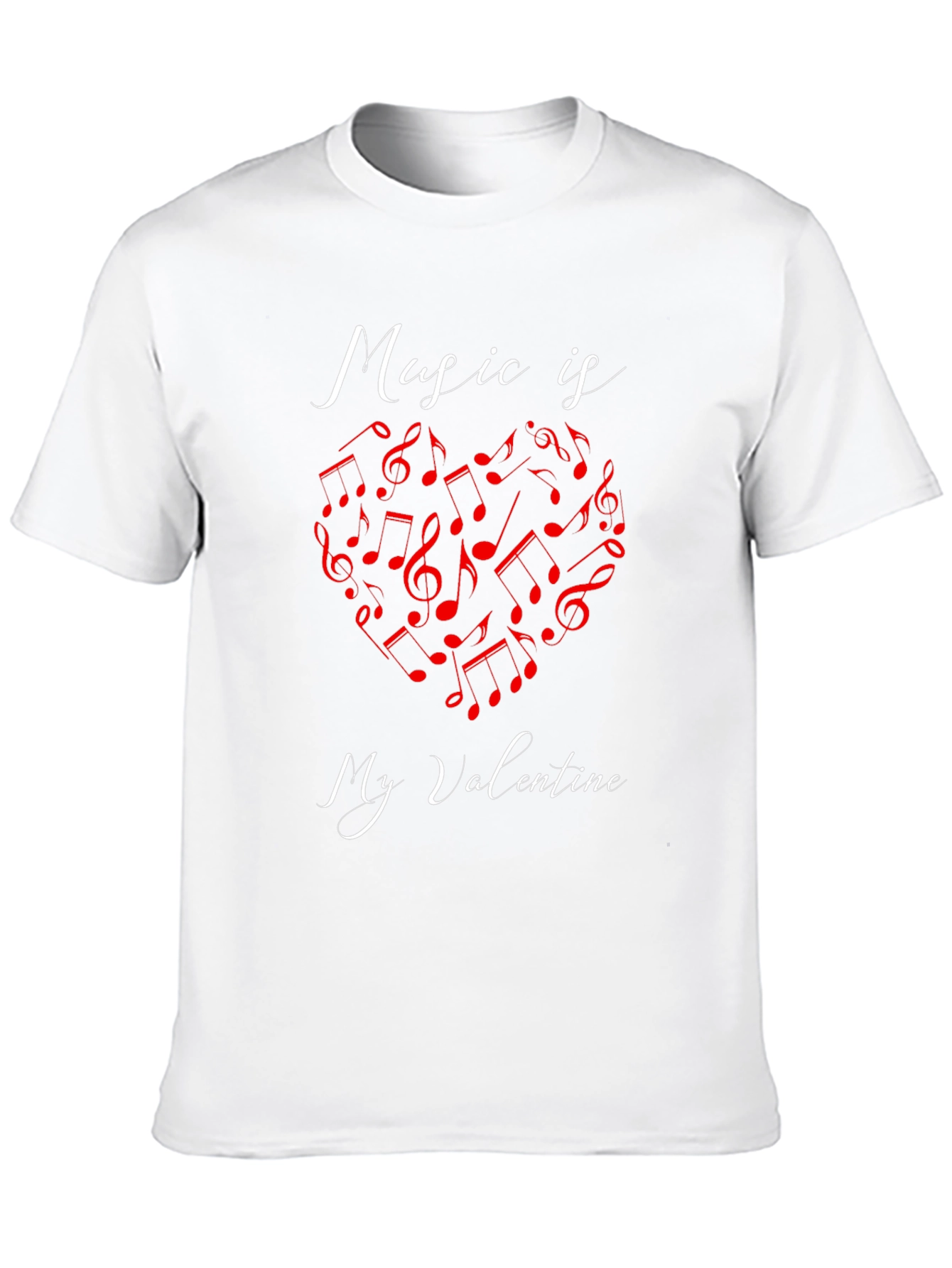 Music Is My Valentine Graphic T-Shirt