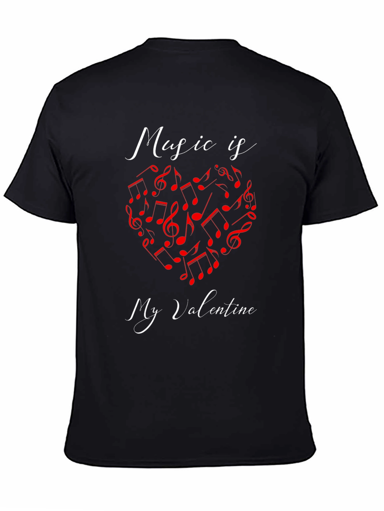 Music Is My Valentine Graphic T-Shirt
