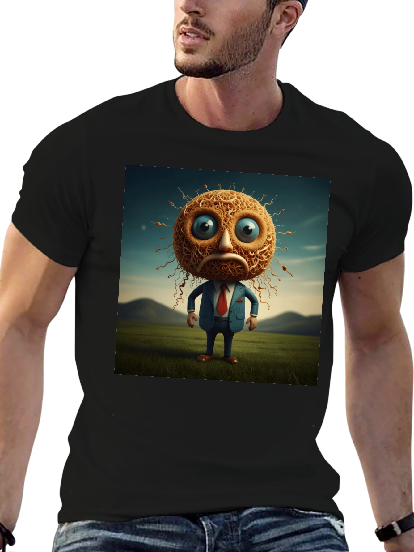 Unique Cartoon Character Graphic T-Shirt