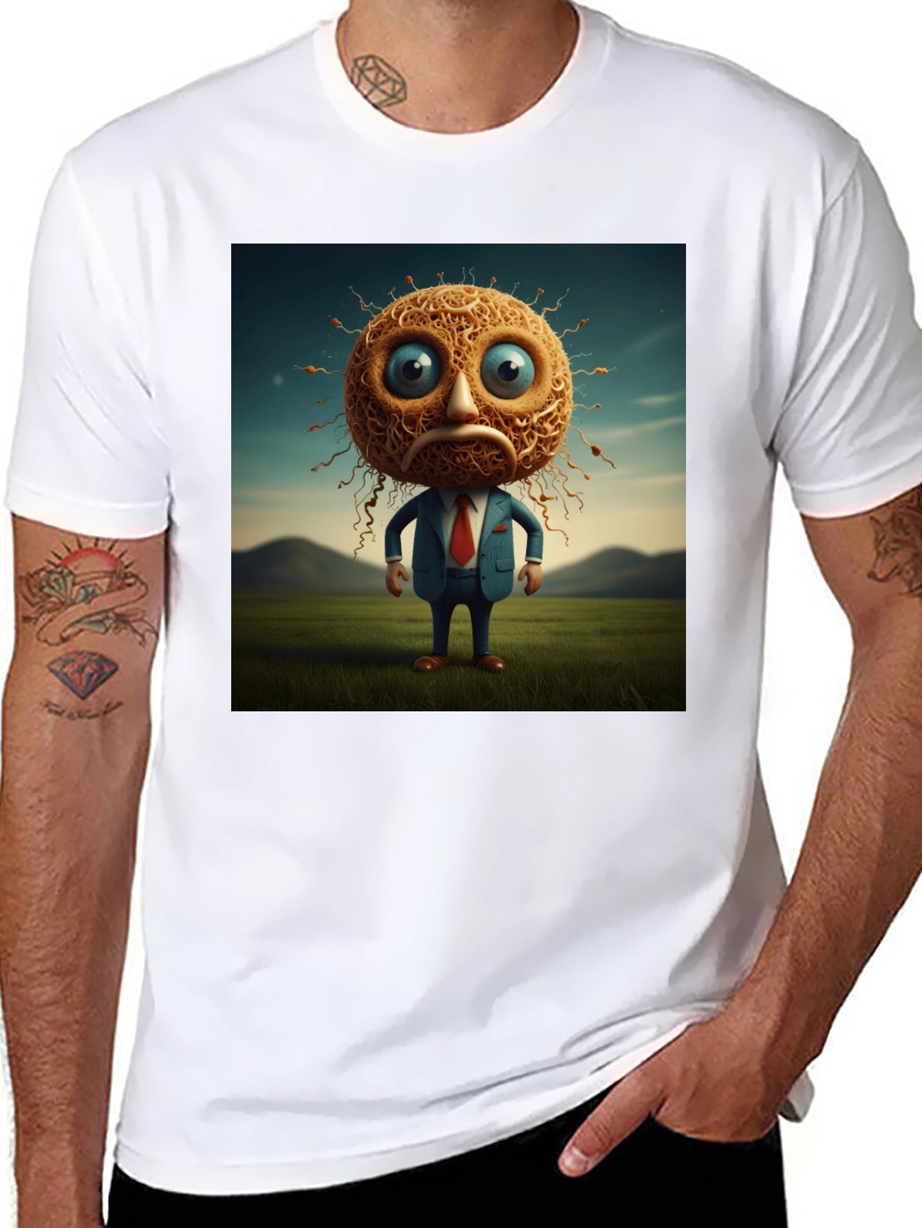 Unique Cartoon Character Graphic T-Shirt