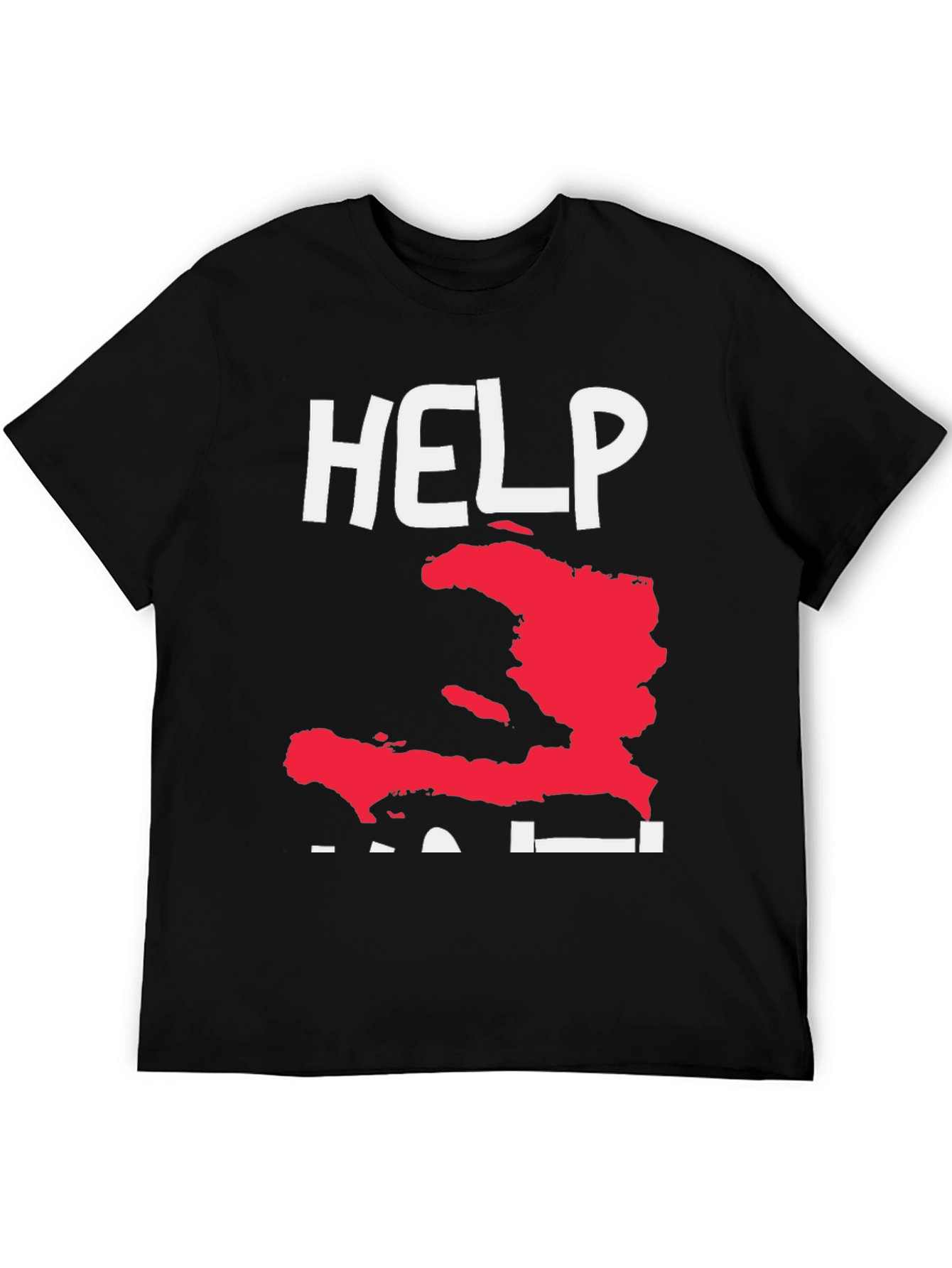 Help Haiti T-Shirt Black Tee with Graphic