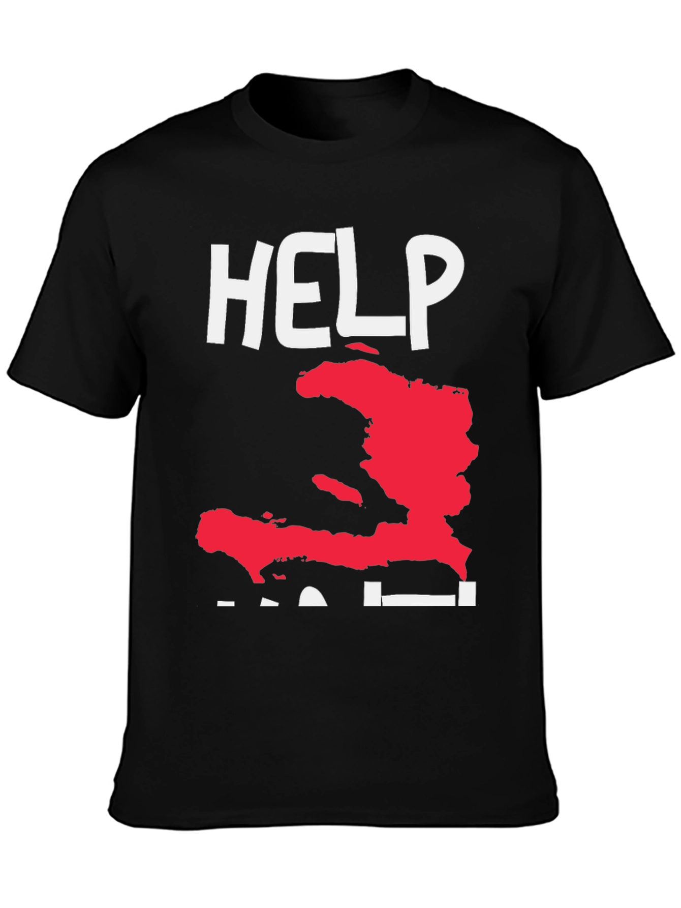 Help Haiti T-Shirt Black Tee with Graphic