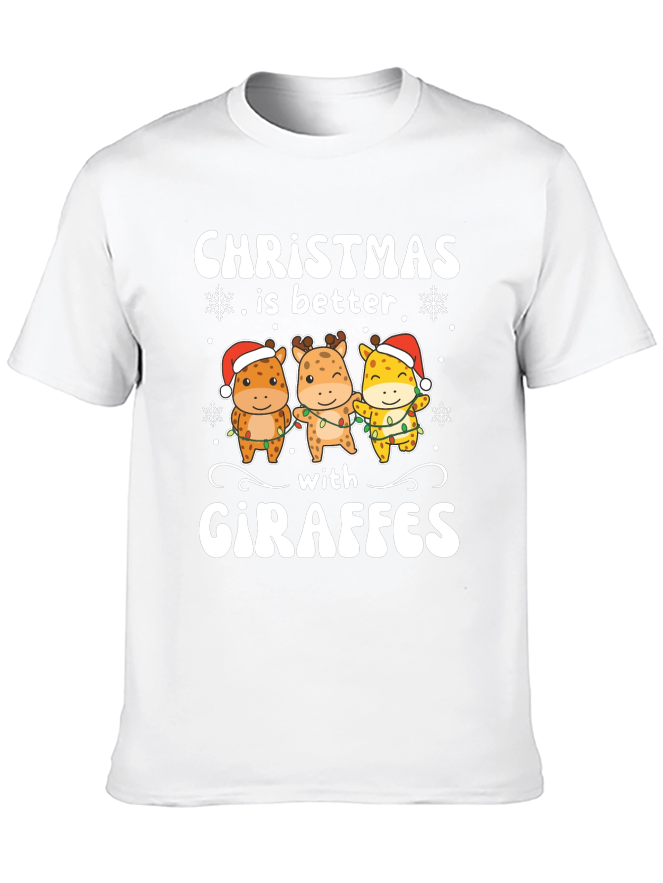 Christmas Giraffe T-Shirt