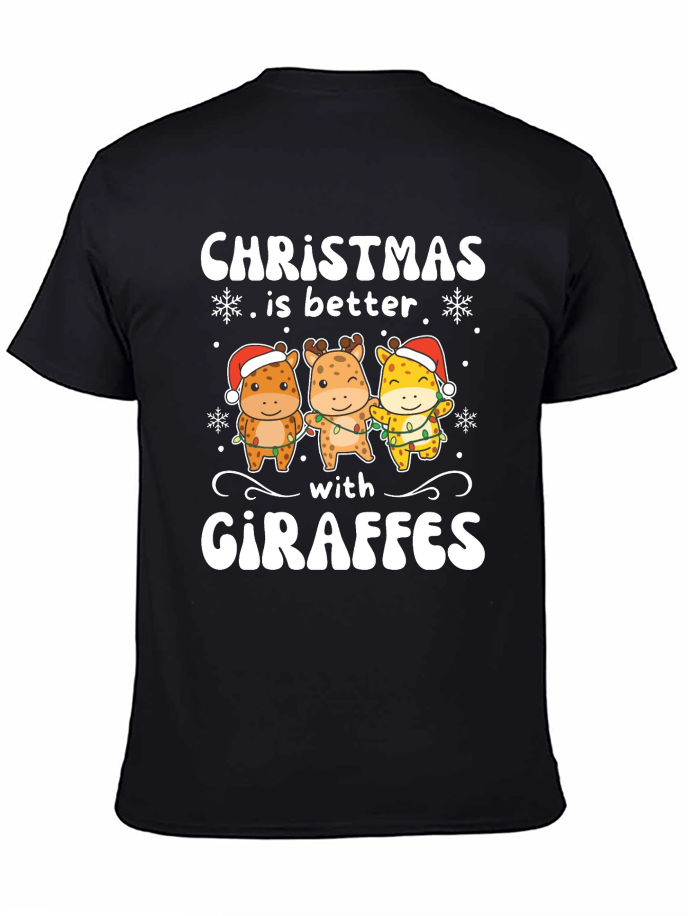 Christmas Giraffe T-Shirt