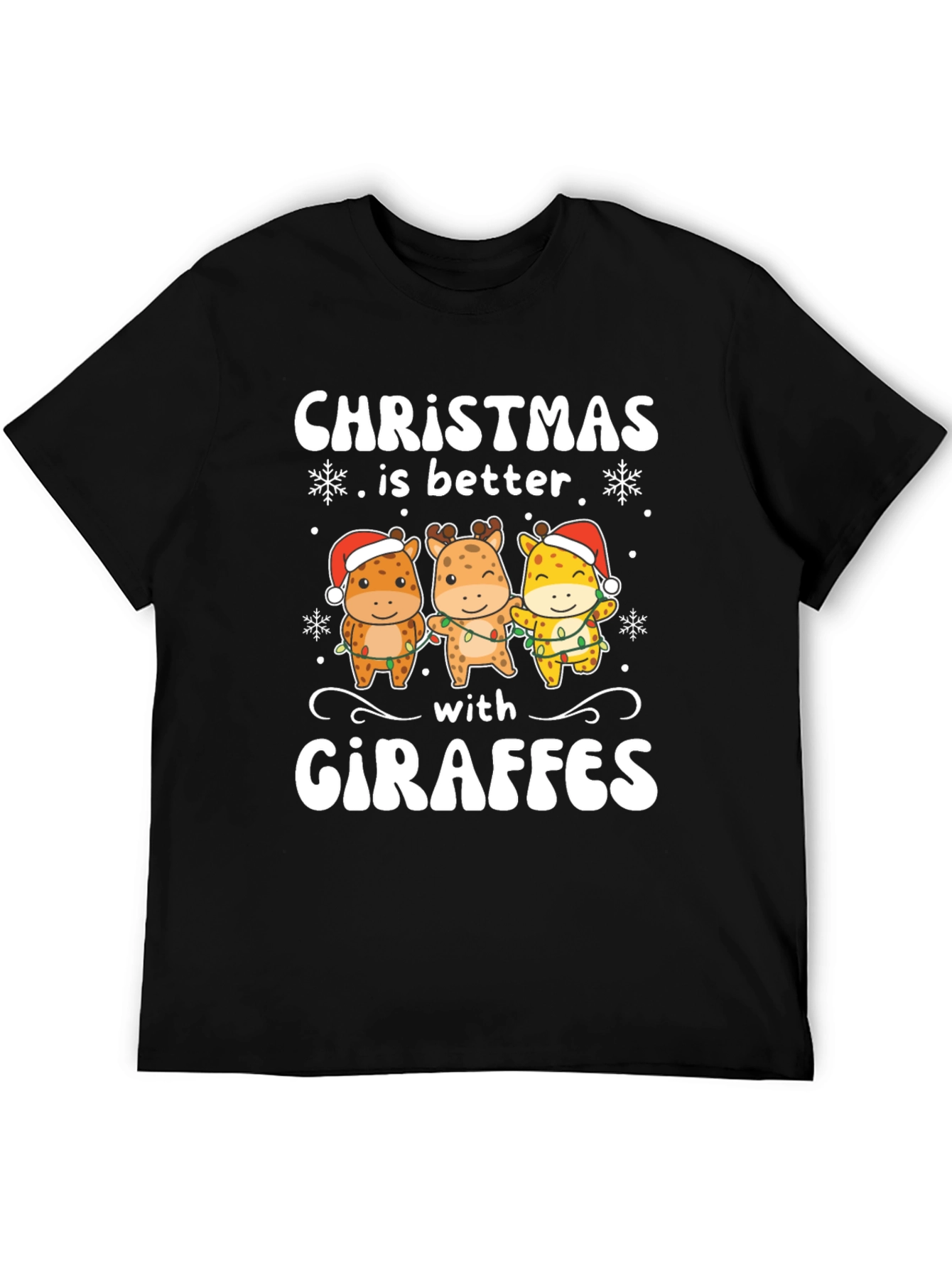 Christmas Giraffe T-Shirt