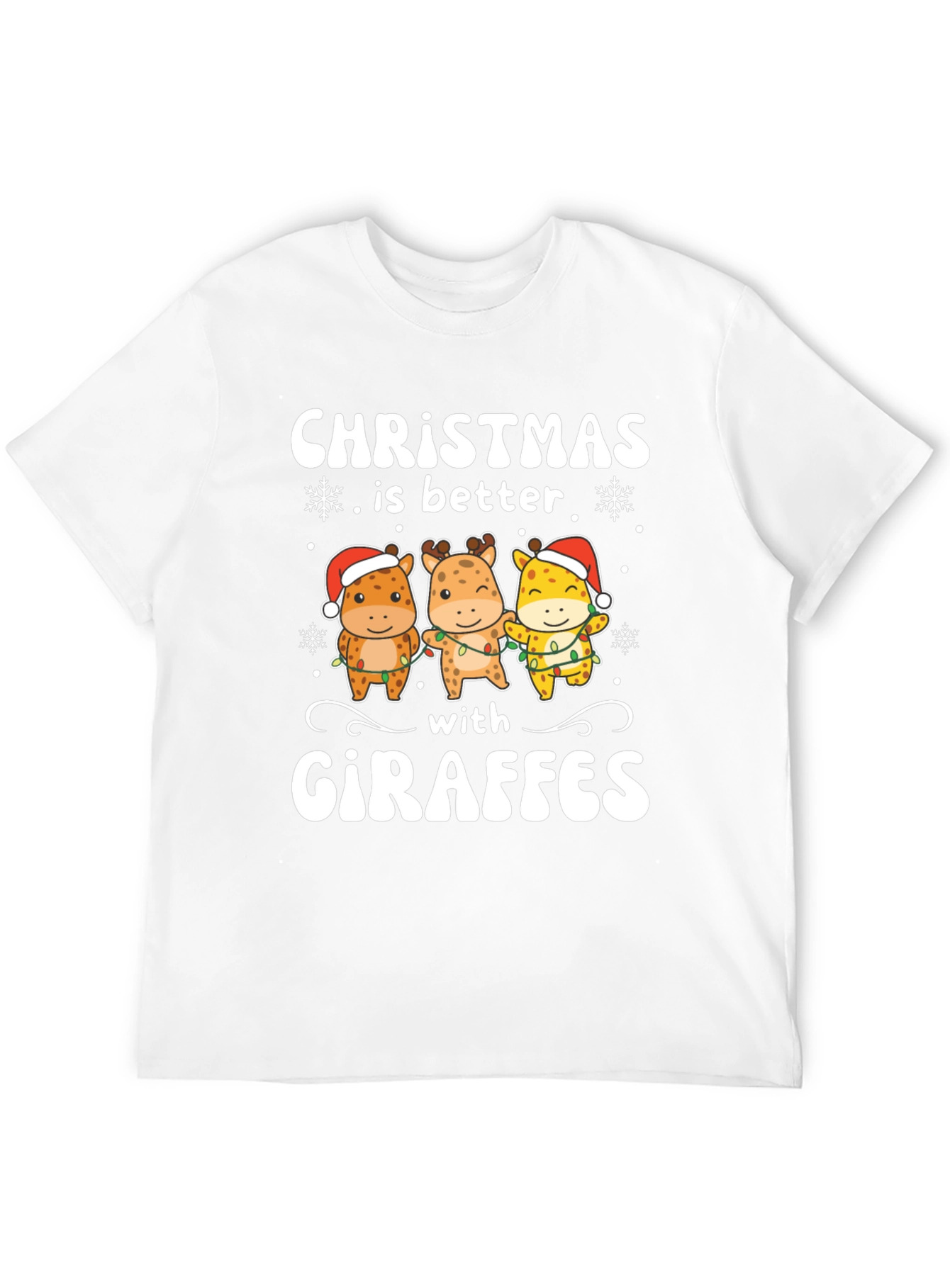 Christmas Giraffe T-Shirt