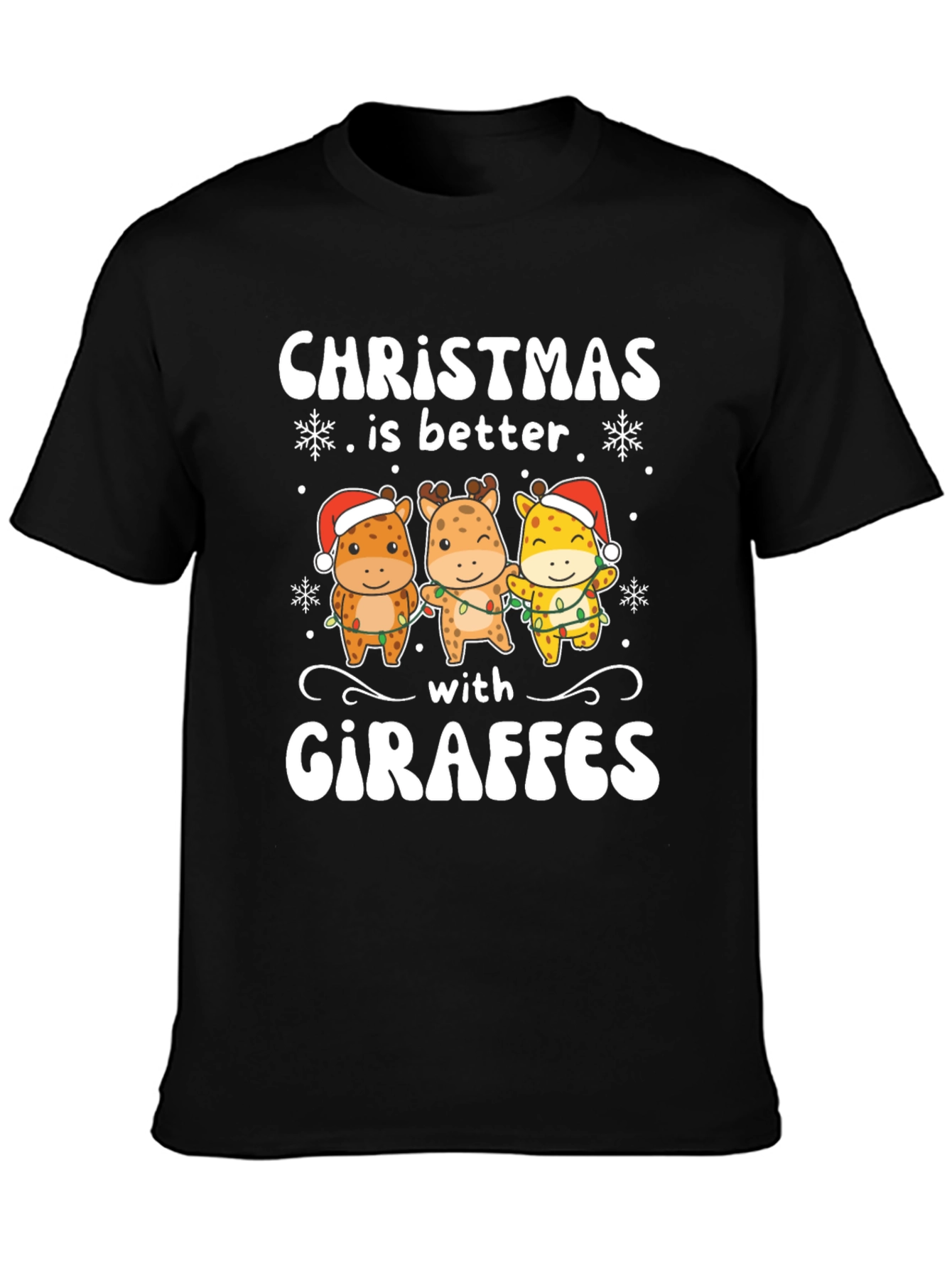 Christmas Giraffe T-Shirt