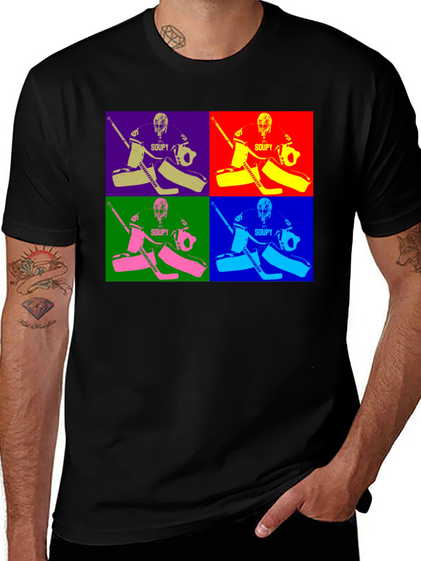 Colorful Hockey Goalie T-Shirt