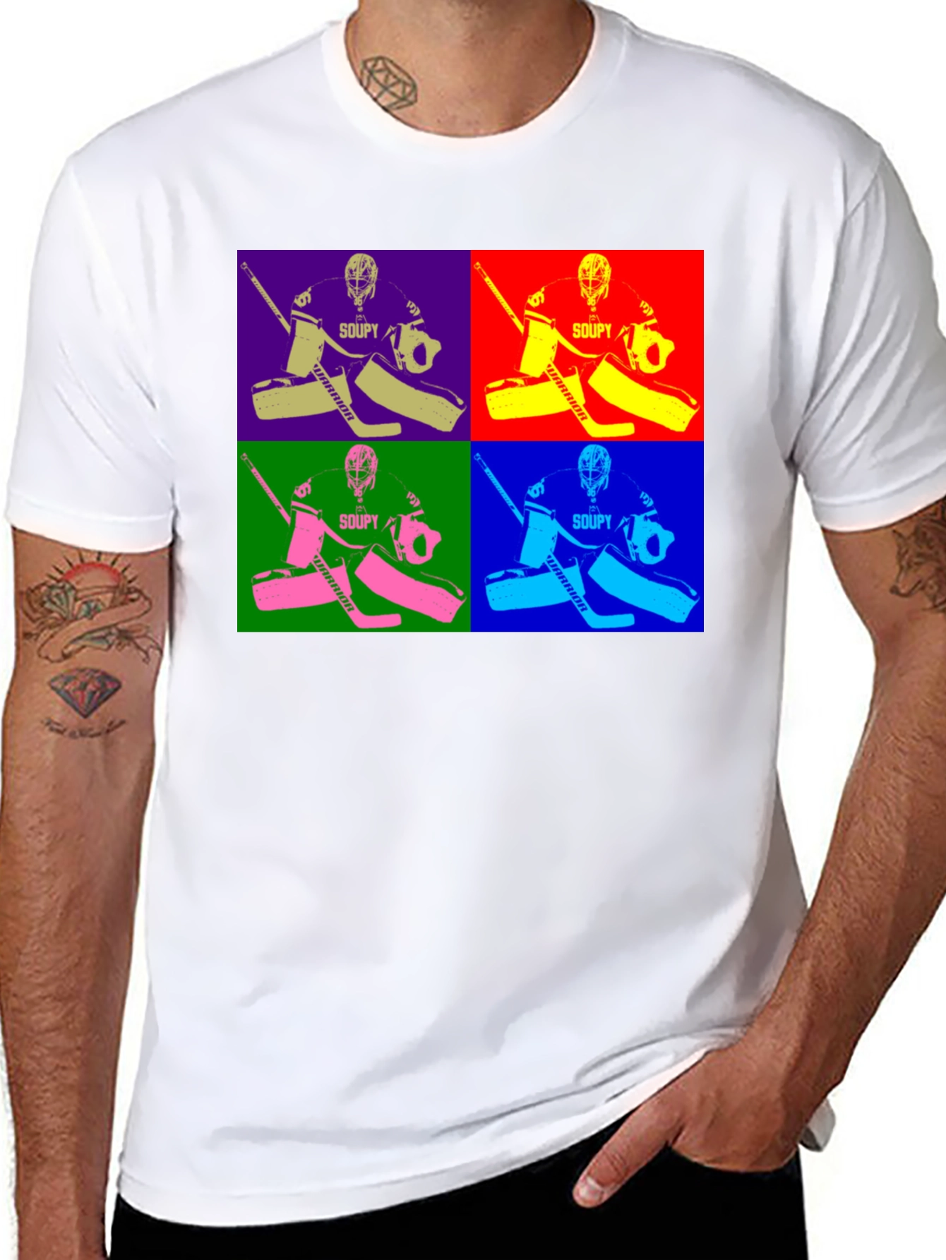 Colorful Hockey Goalie T-Shirt