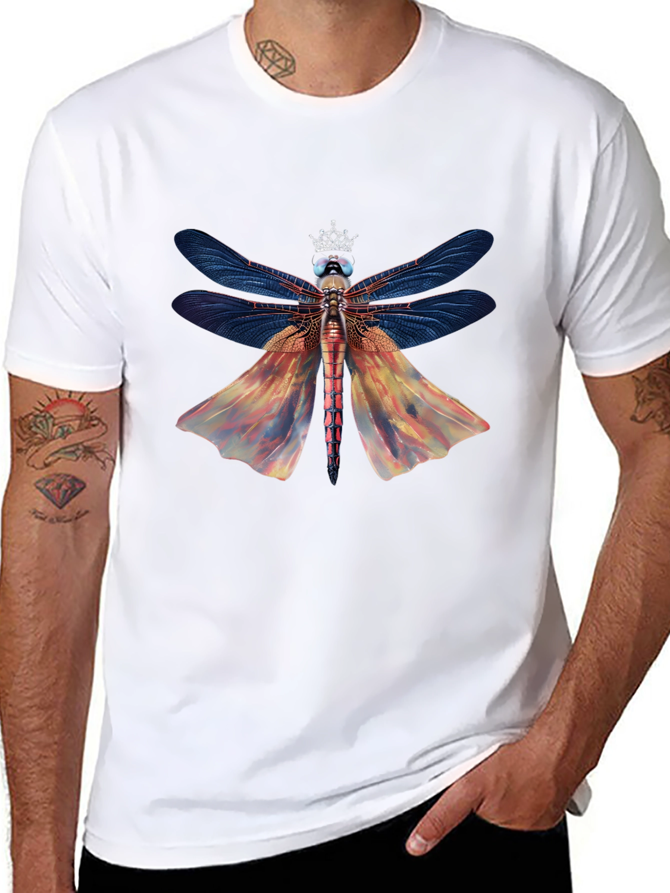 Dragonfly King Graphic Tee - Black