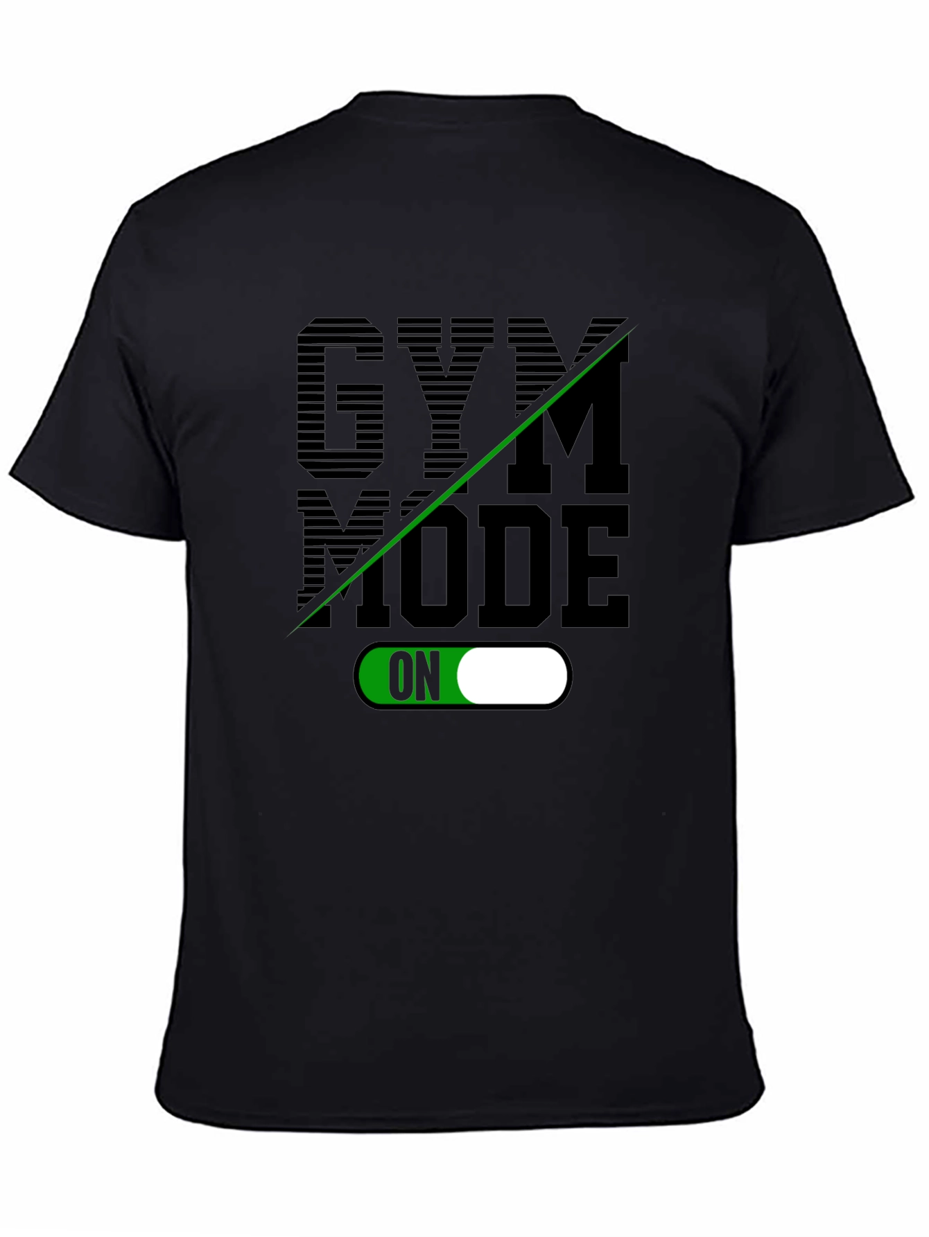 Gym Mode On Black T-Shirt