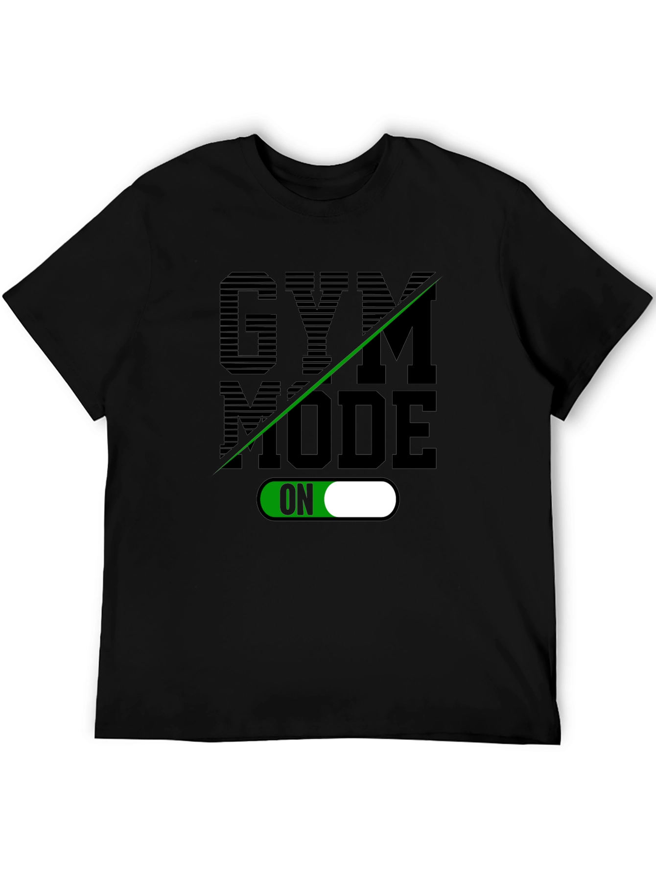 Gym Mode On Black T-Shirt