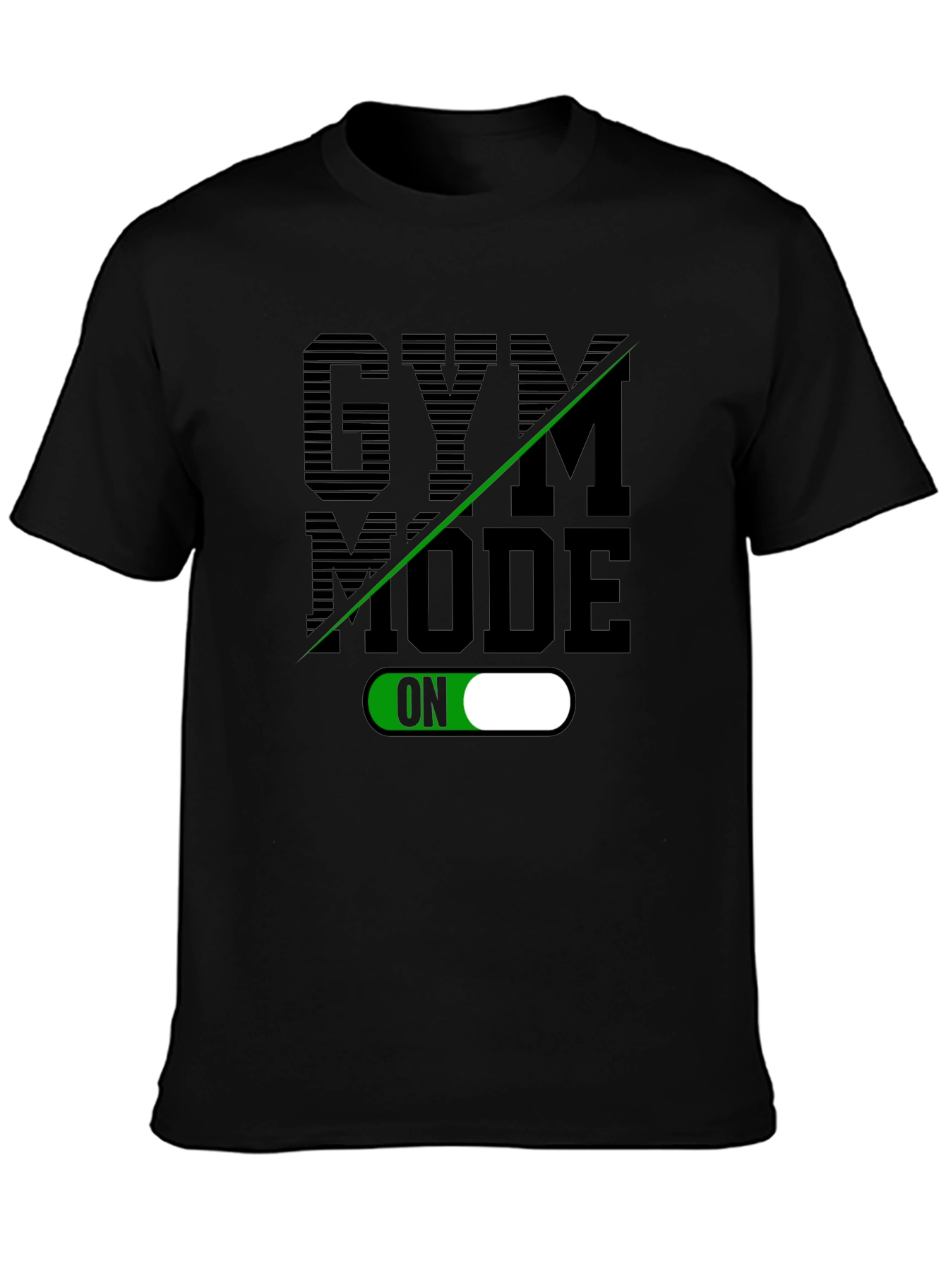 Gym Mode On Black T-Shirt