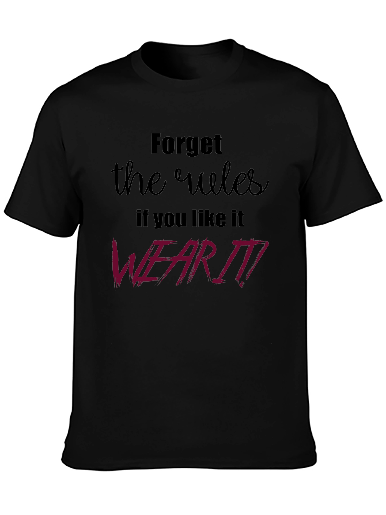 Rebel Rules Graphic Tee - Black
