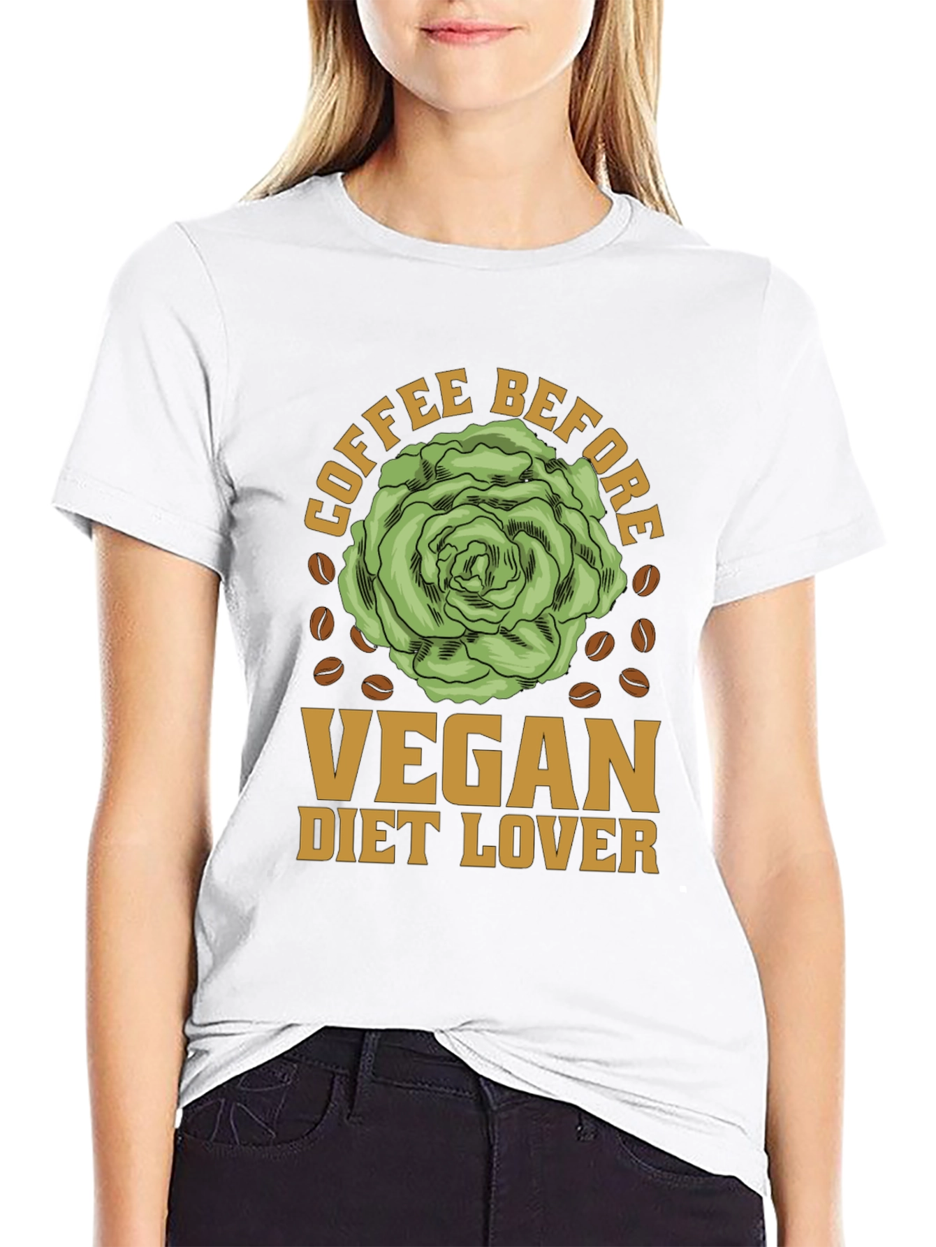 Vegan Diet Lover Coffee Before T-Shirt