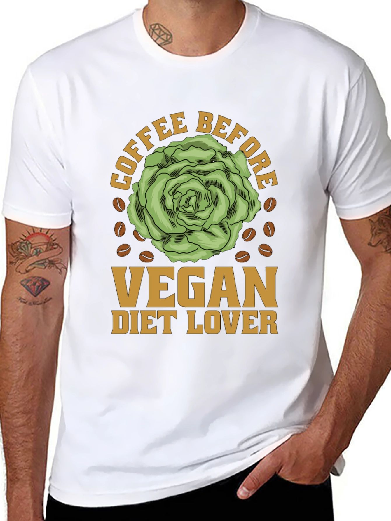 Vegan Diet Lover Coffee Before T-Shirt