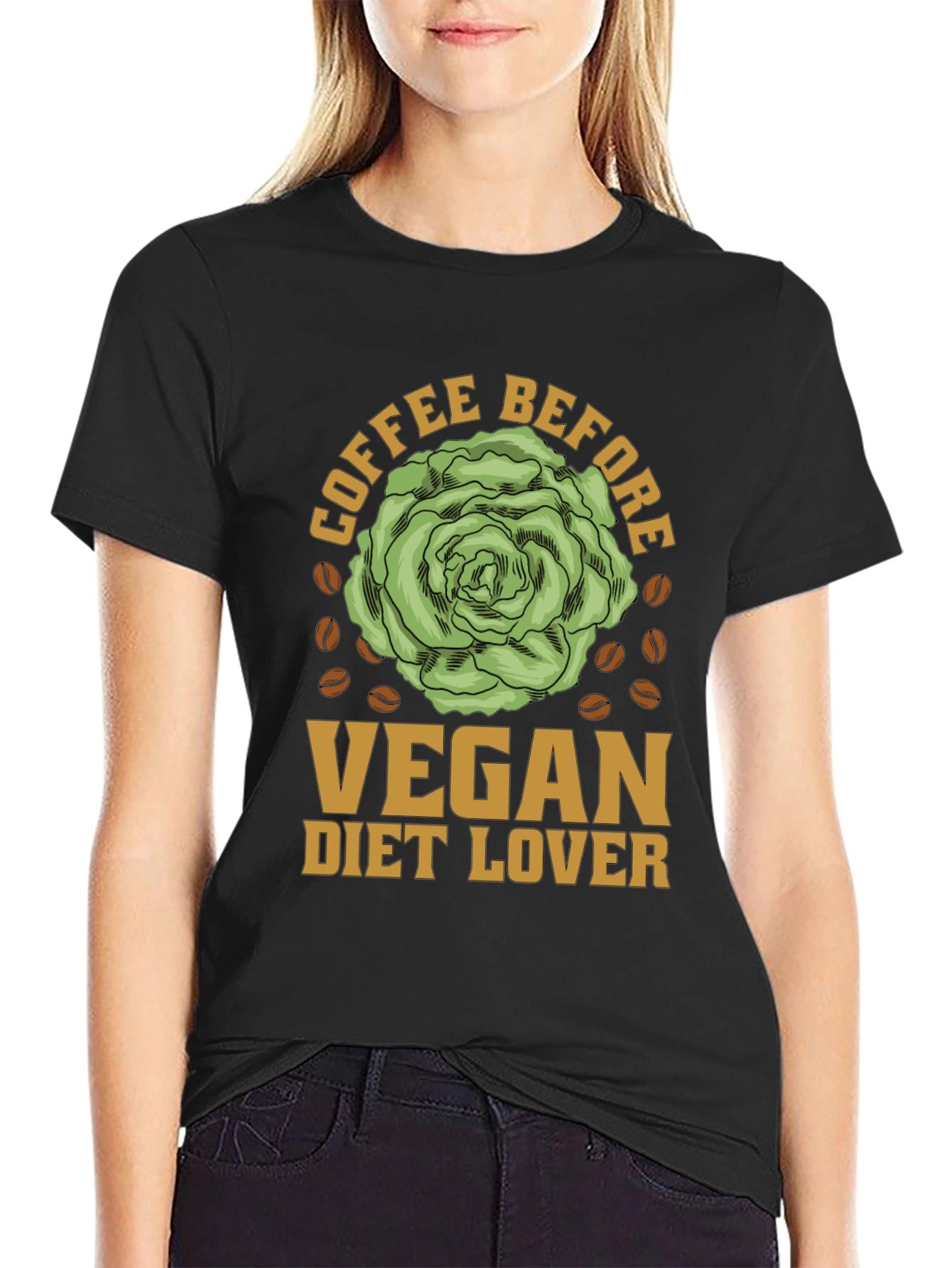 Vegan Diet Lover Coffee Before T-Shirt
