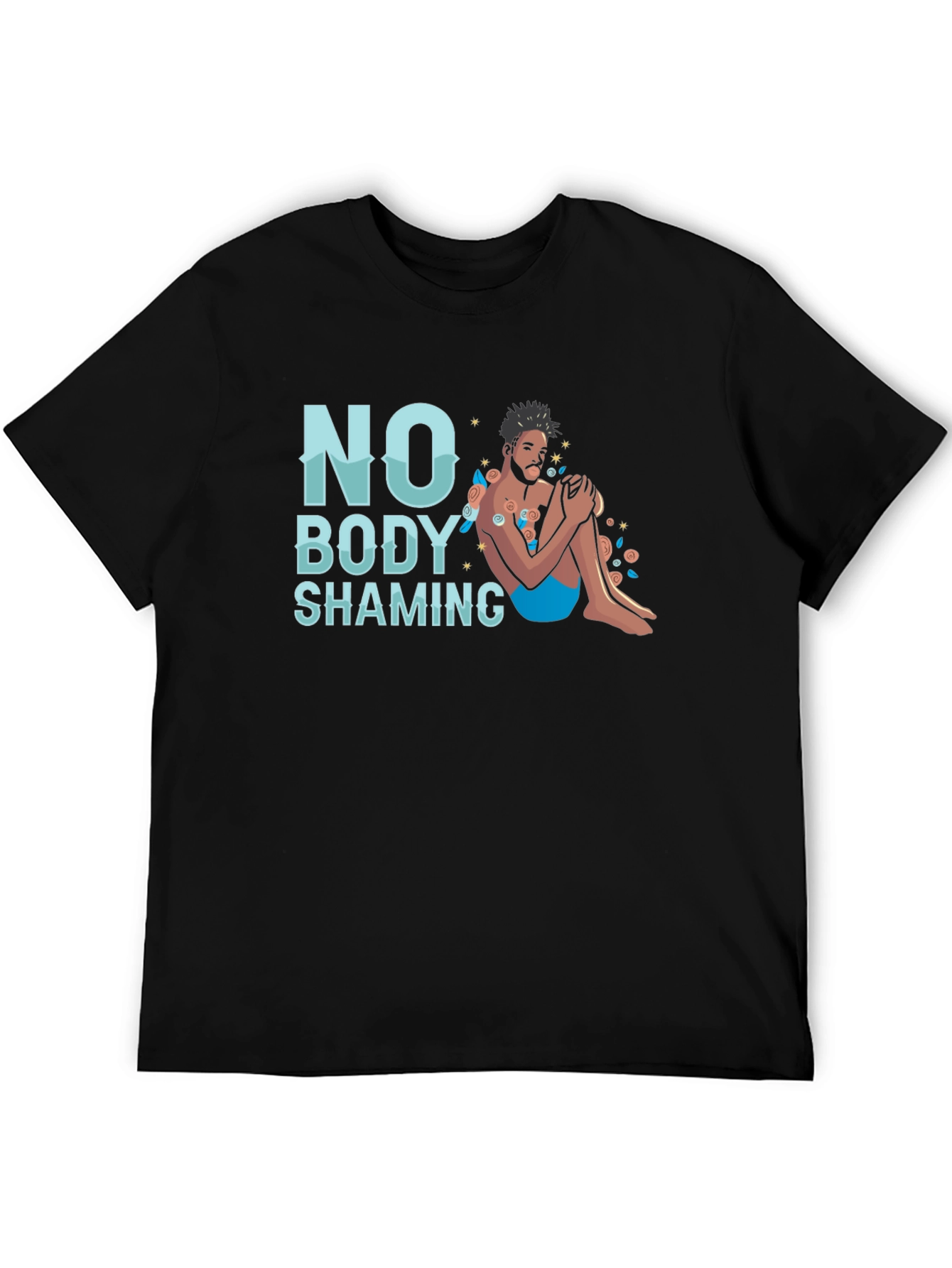 No Body Shaming Graphic T-Shirt - Comfort Fit