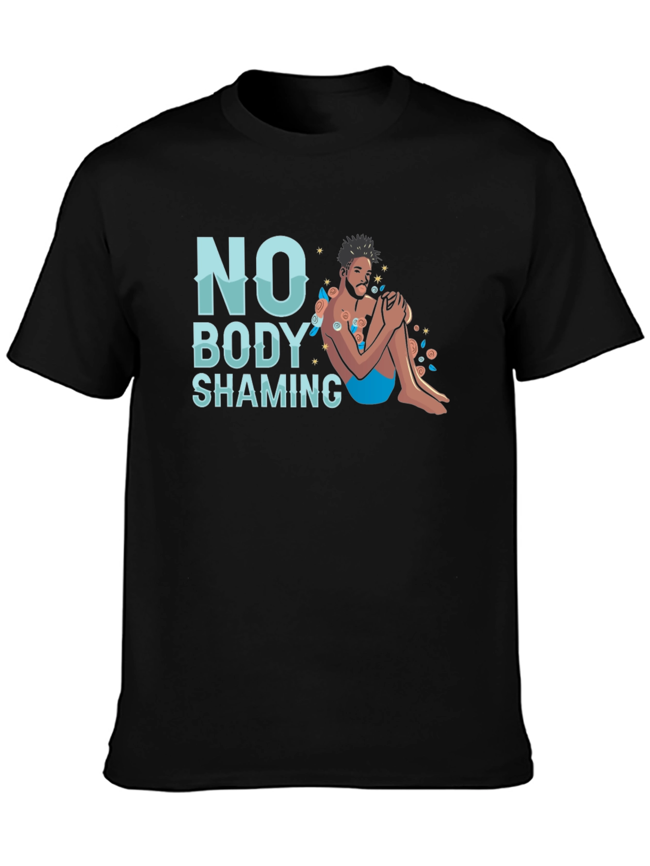 No Body Shaming Graphic T-Shirt - Comfort Fit