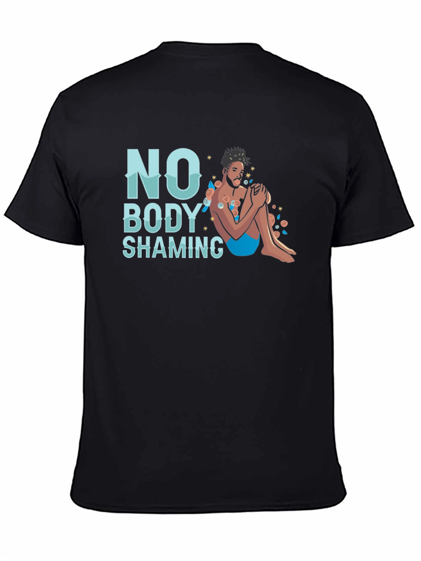 No Body Shaming Graphic T-Shirt - Comfort Fit