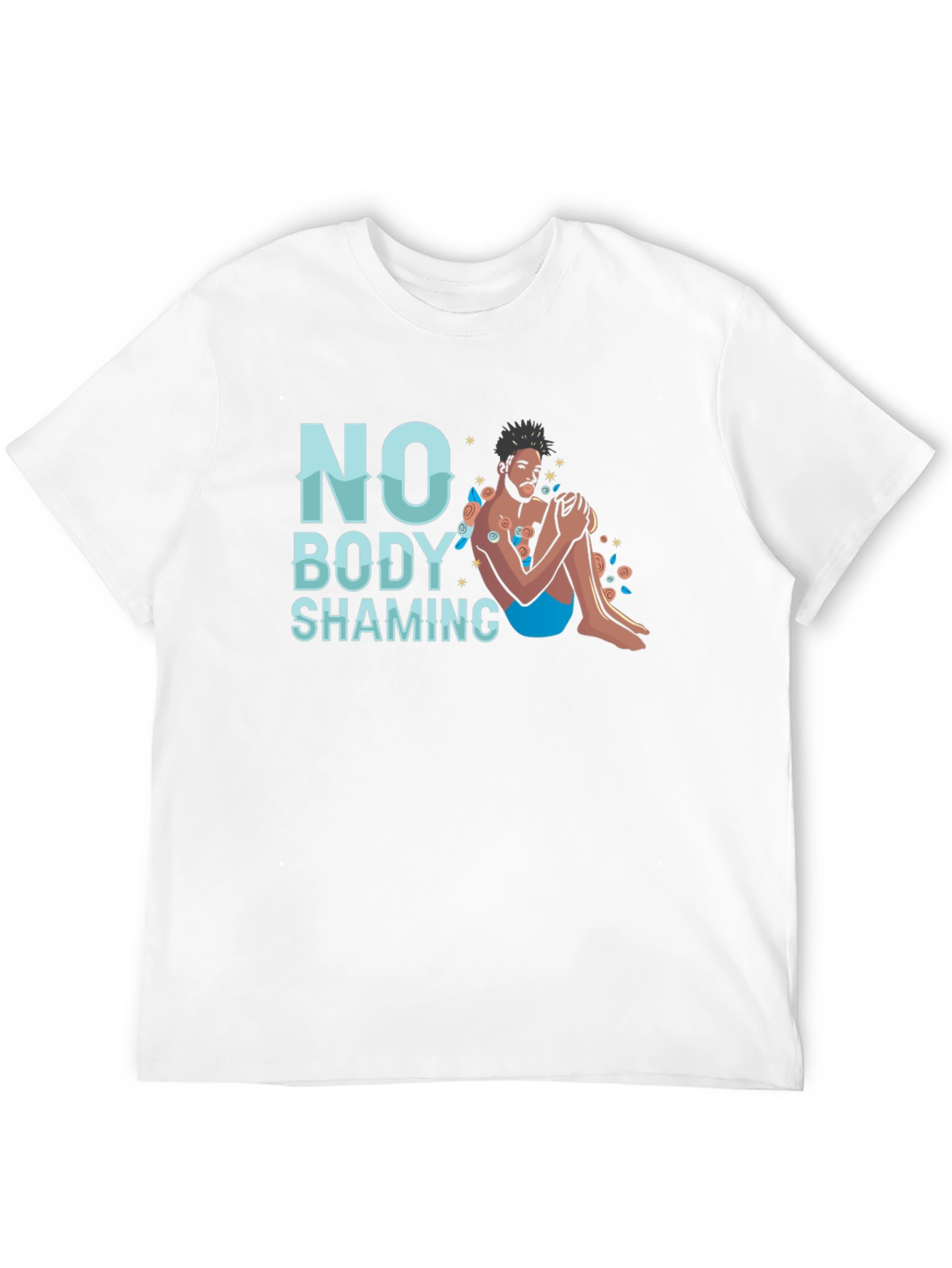 No Body Shaming Graphic T-Shirt - Comfort Fit