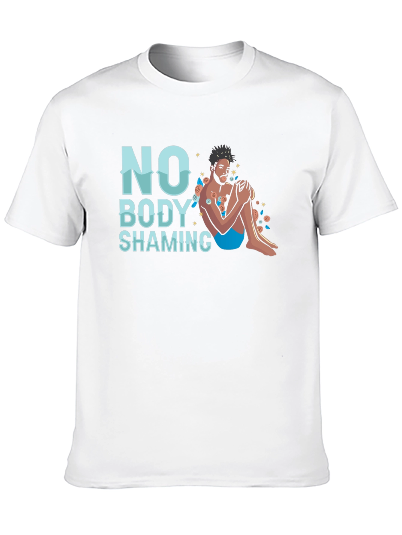 No Body Shaming Graphic T-Shirt - Comfort Fit