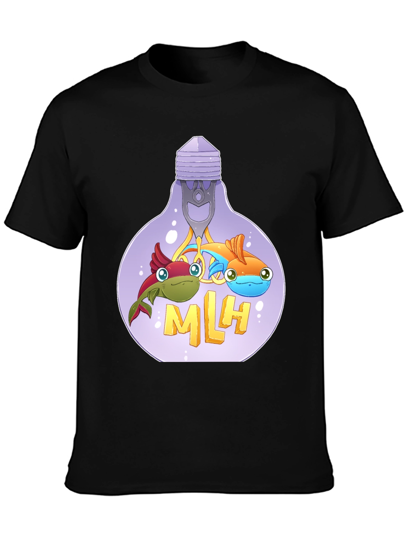 MLH Lightbulb Fish Graphic T-Shirt