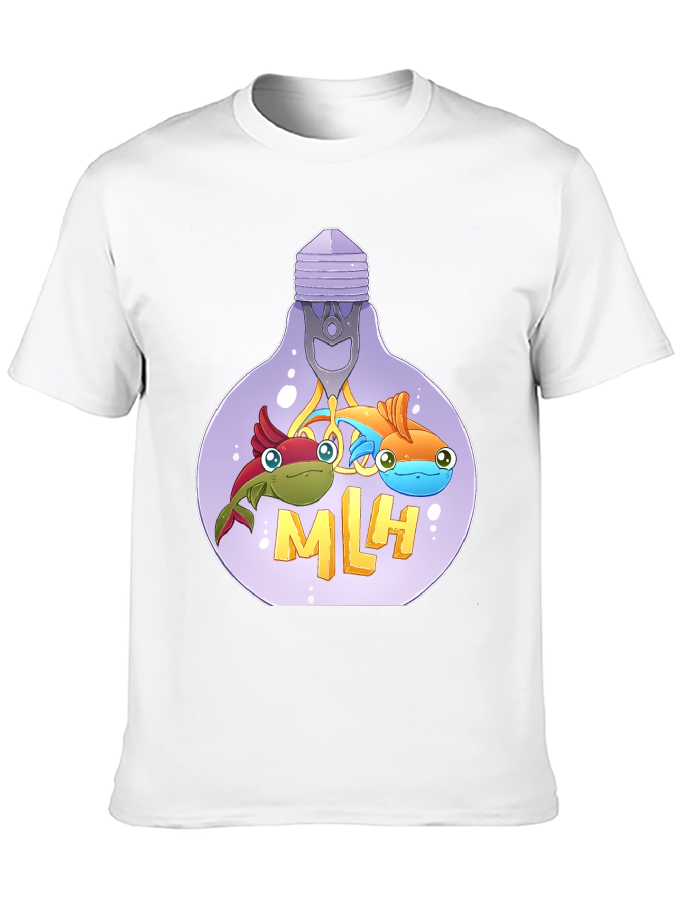 MLH Lightbulb Fish Graphic T-Shirt