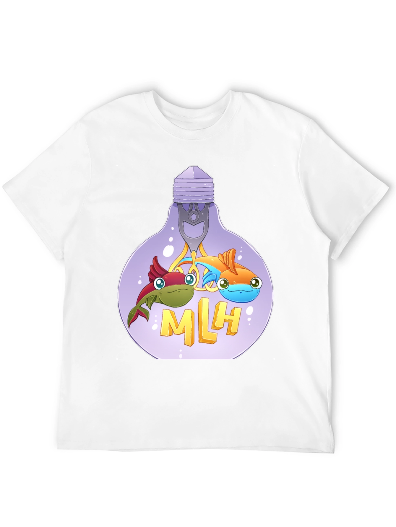 MLH Lightbulb Fish Graphic T-Shirt