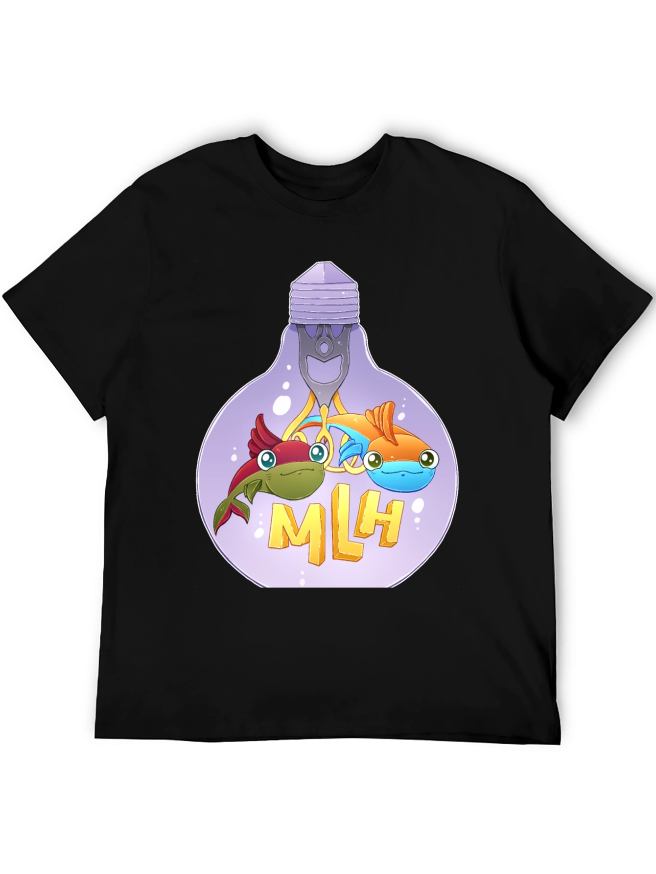 MLH Lightbulb Fish Graphic T-Shirt