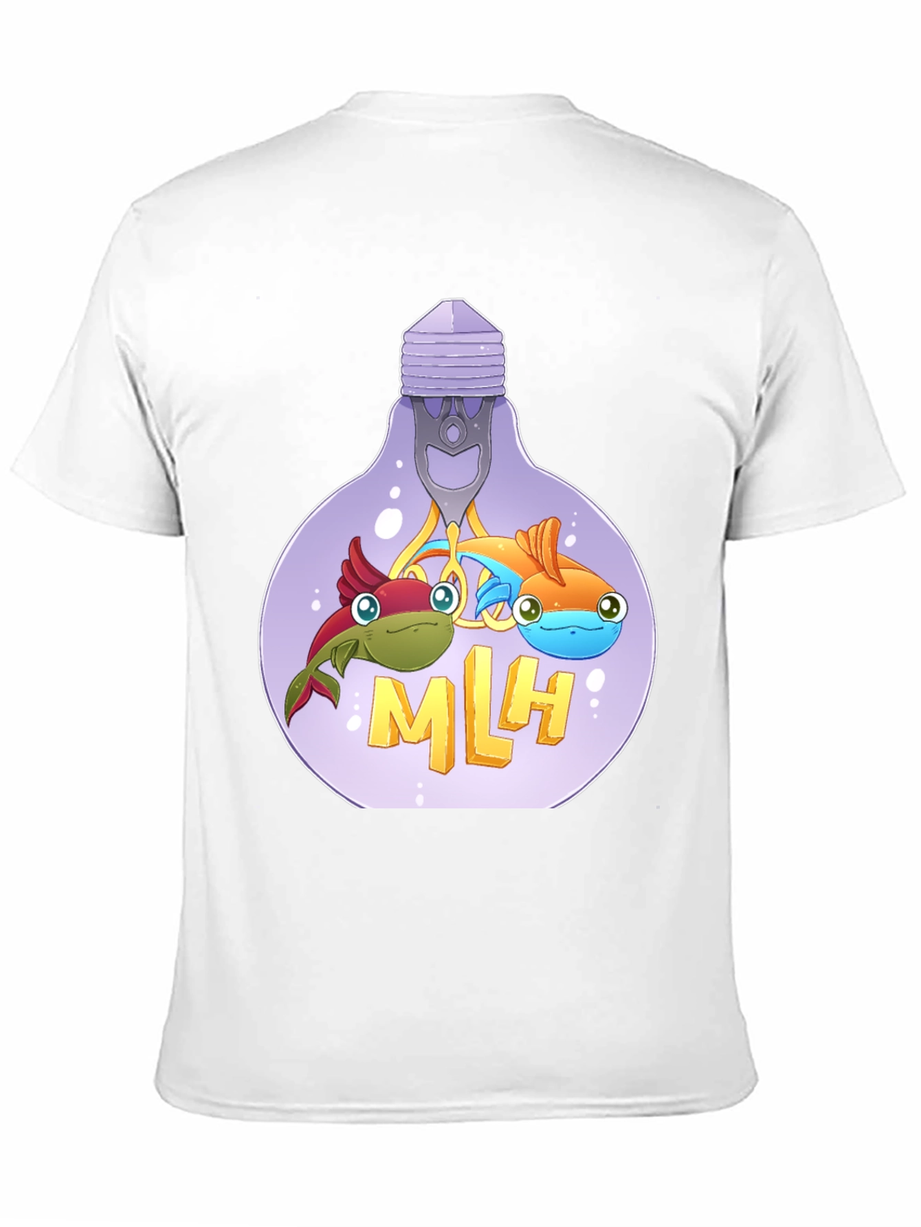 MLH Lightbulb Fish Graphic T-Shirt
