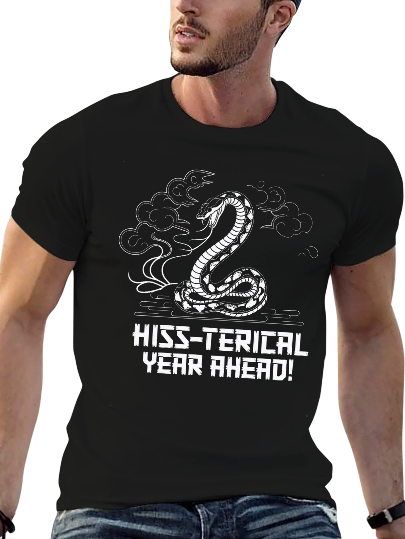 Hiss-terical Snake Graphic Tee - Year Ahead