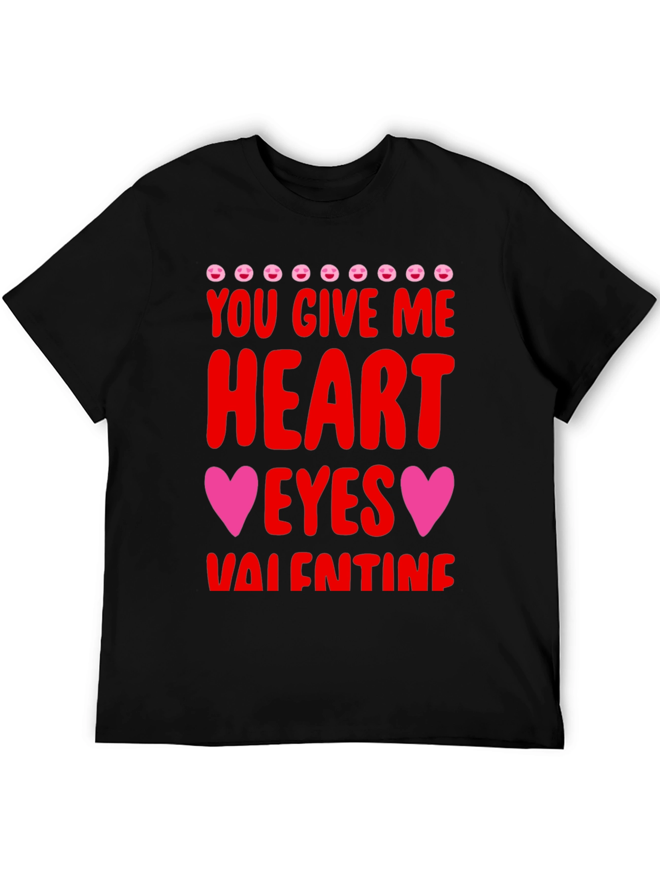 Heart Eyes Valentines Day Graphic Tee