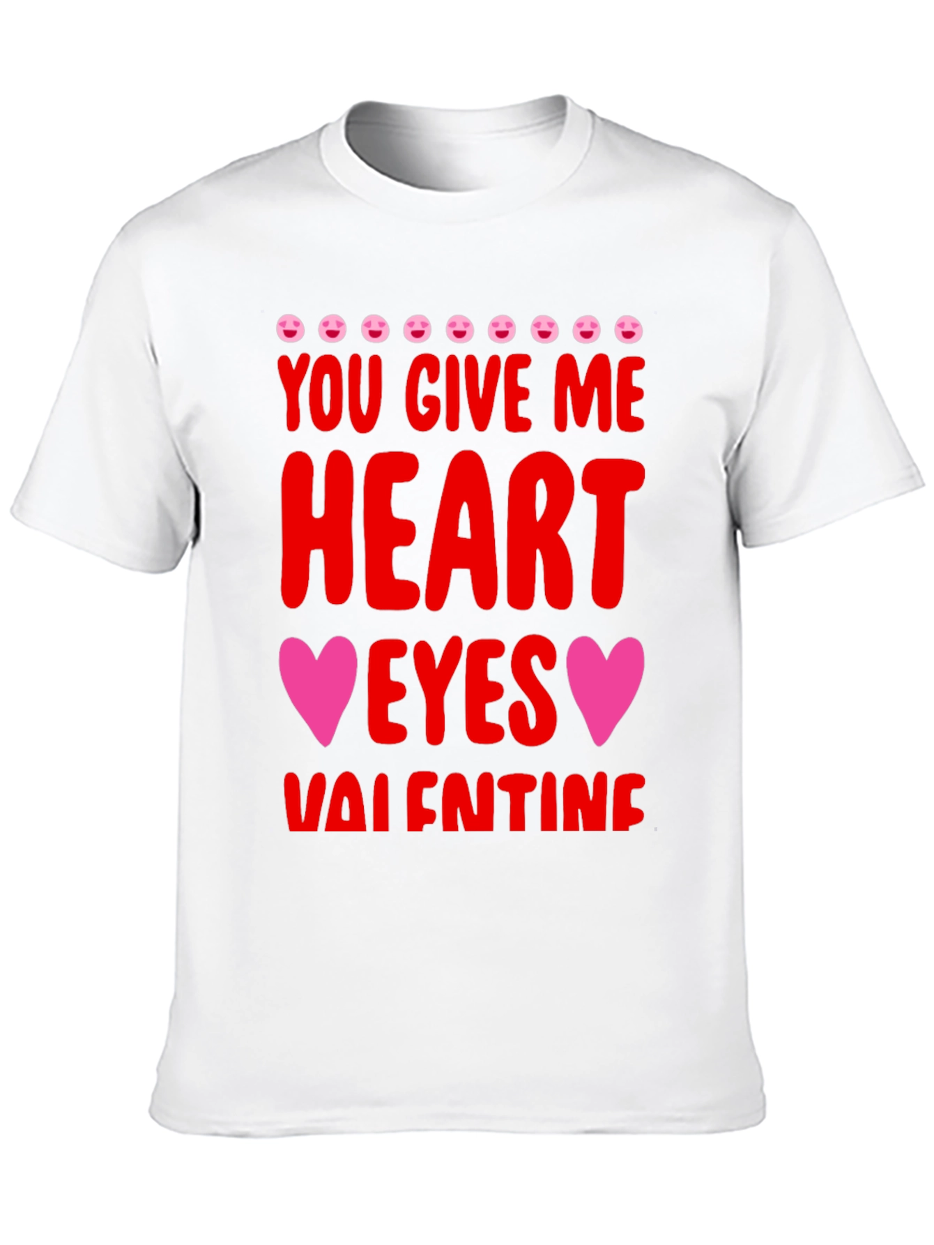 Heart Eyes Valentines Day Graphic Tee