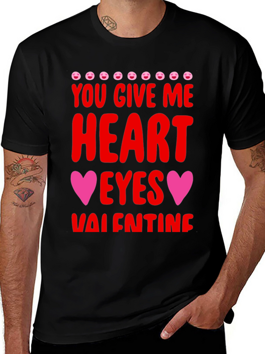 Heart Eyes Valentines Day Graphic Tee