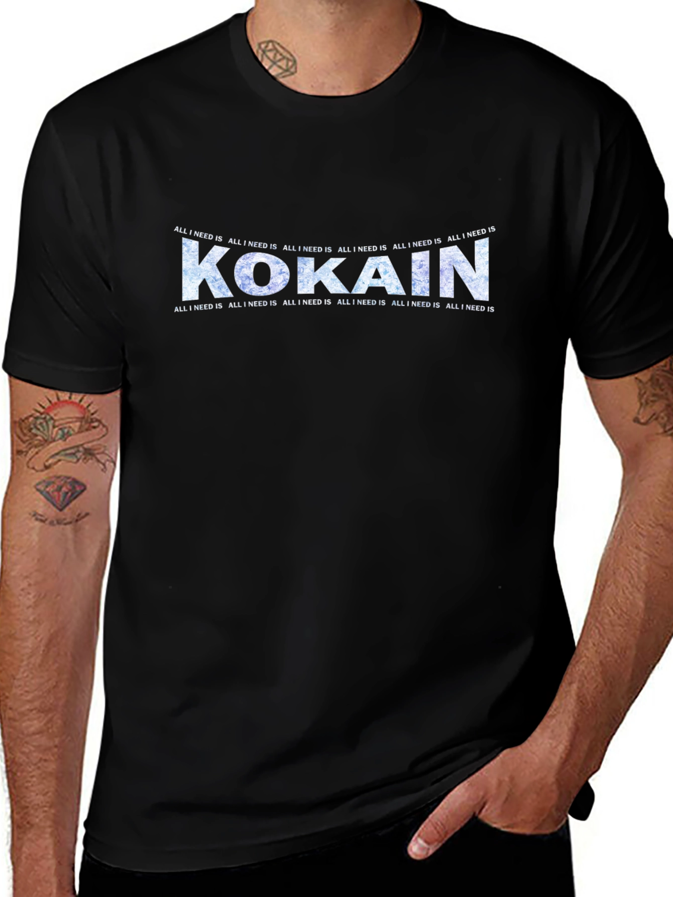 Kokain Graphic T-Shirt - All I Need Is Design